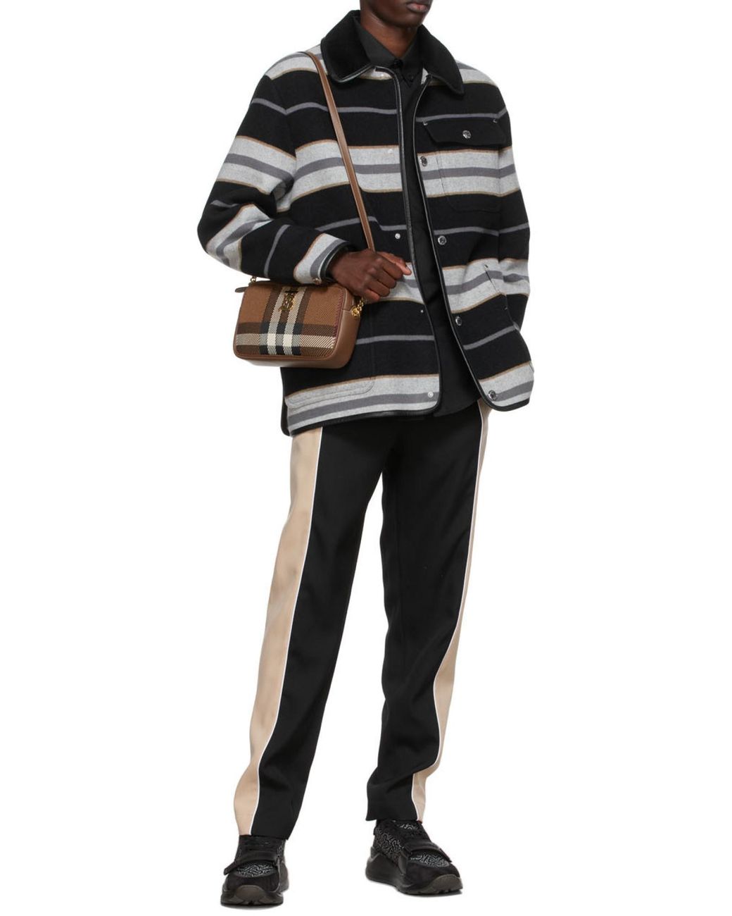 Burberry Brown Burb Lola Knit Camera Shldr Bag