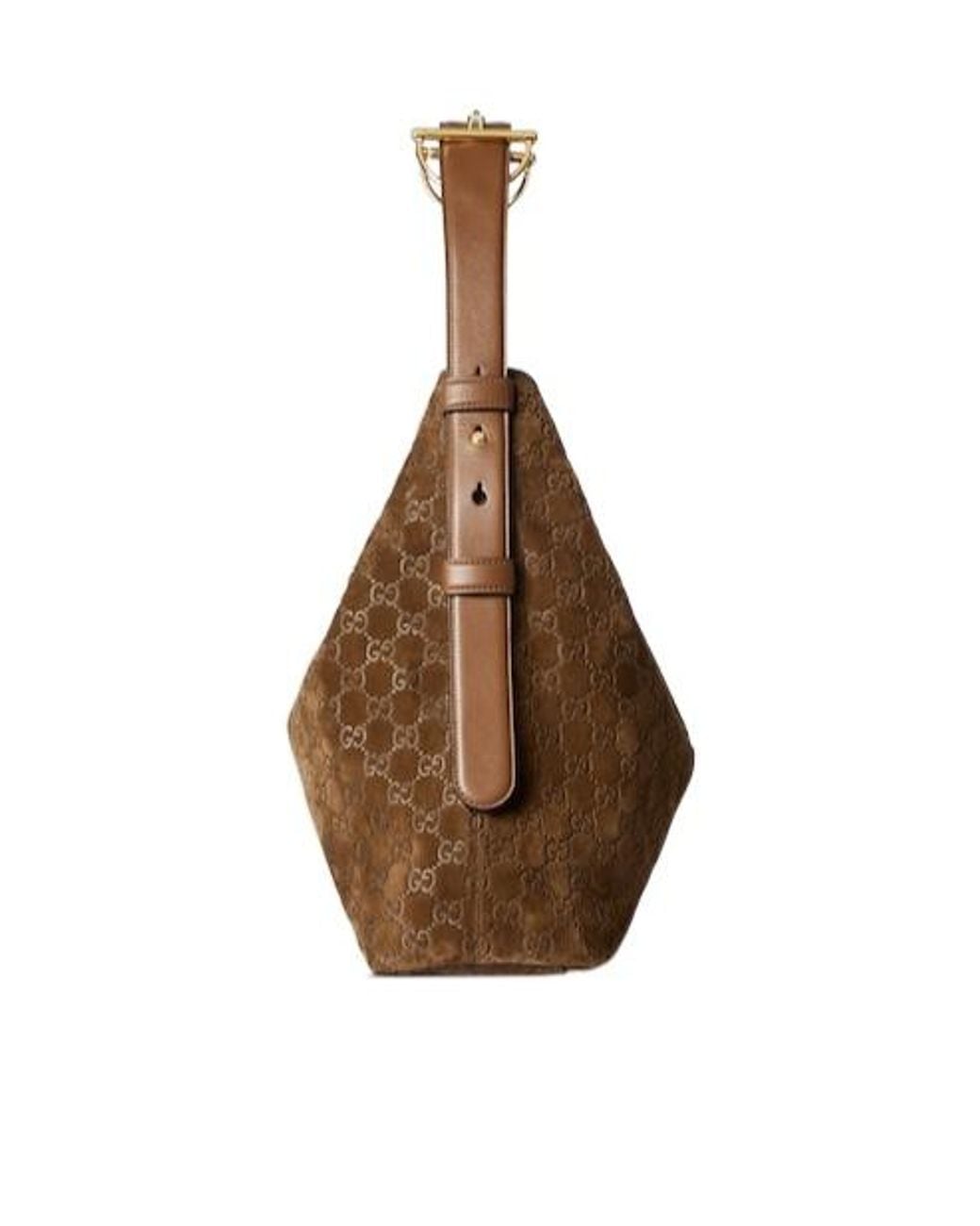 Gucci Brown Beatrix Large Tote Bag, Suede