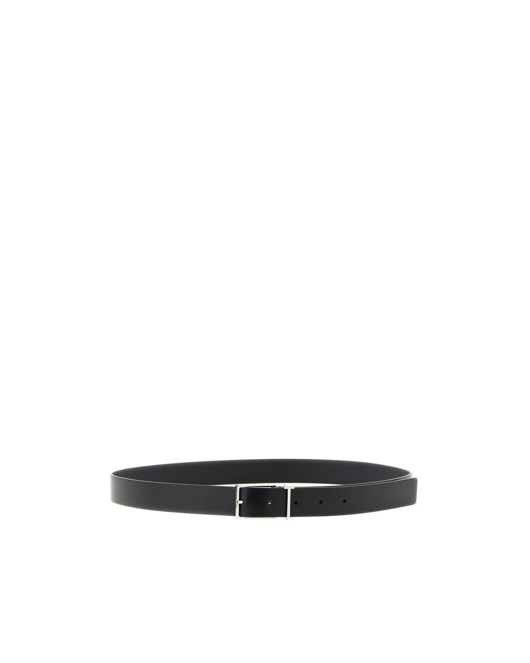Tom Ford White T Logo Leather Belt for men