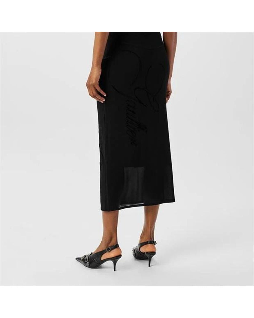 Jean Paul Gaultier Black Jpg Midi Drs Ld52