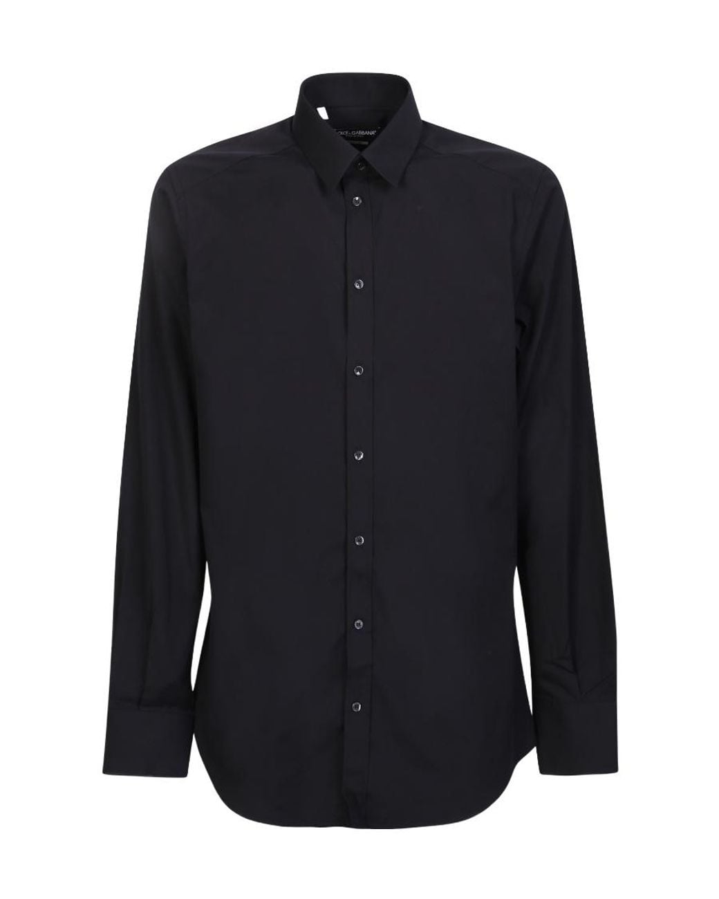 Dolce & Gabbana Blue Long-Sleeved Buttoned Shirt for men