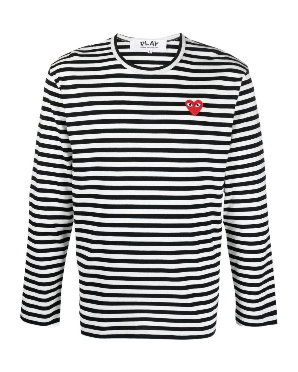 COMME DES GARÇONS PLAY Blue Short-Sleeved T-Shirt for men