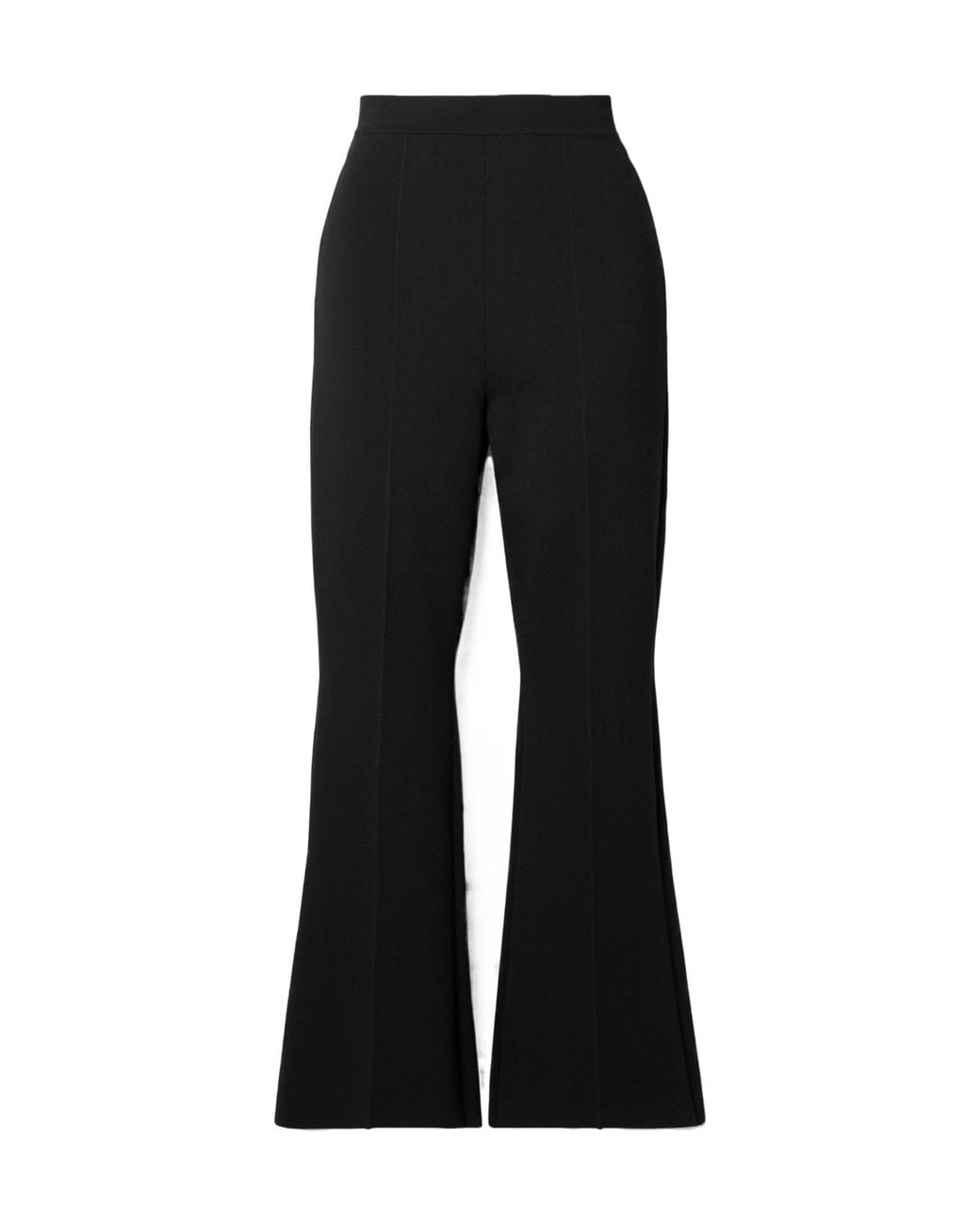 A.L.C. Black Brooklyn Stretch-Jersey Flared Pants