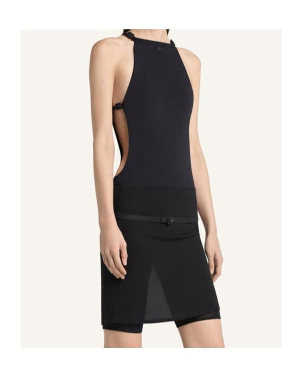 Courreges Black Courrèges Cut-Out One-Piece Swimsuit