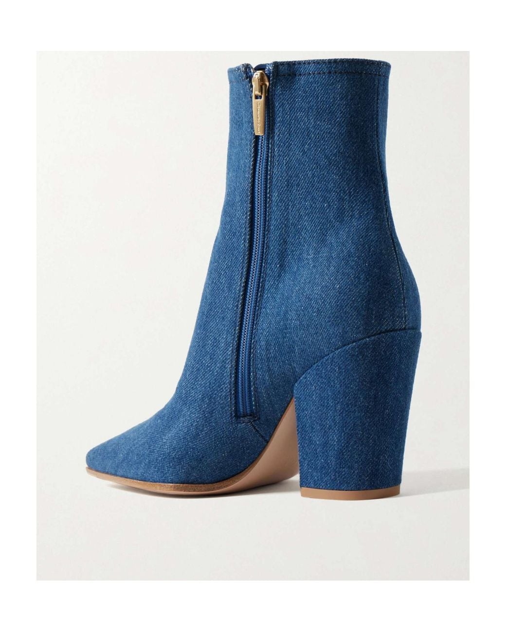 Gianvito Rossi Blue Keinna 65 Denim Ankle Boots