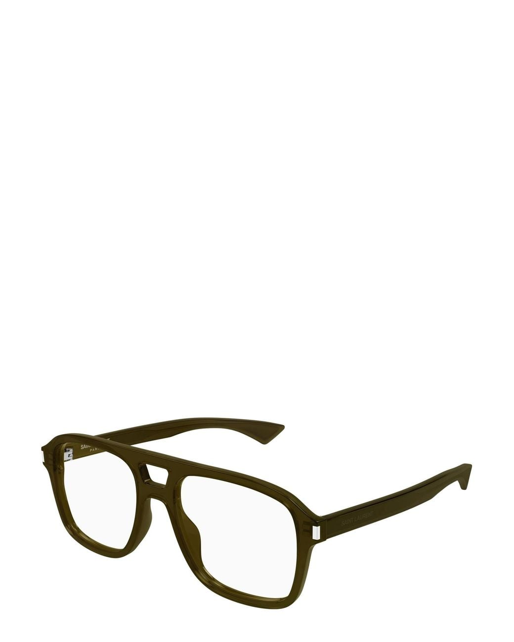 Saint Laurent White Sl 881 Optical Glasses for men