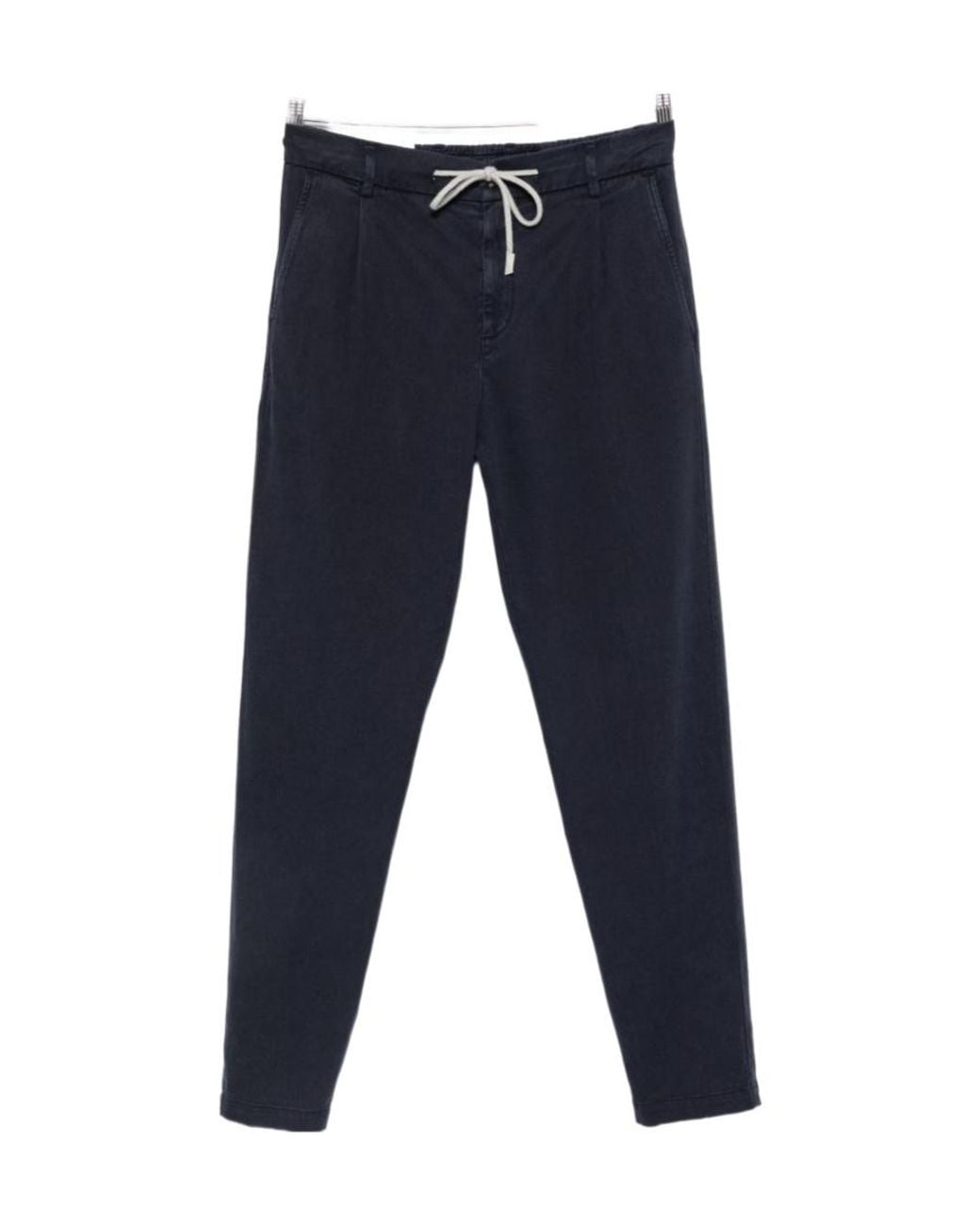 Eleventy Blue Drawstring-Fastening Trousers for men