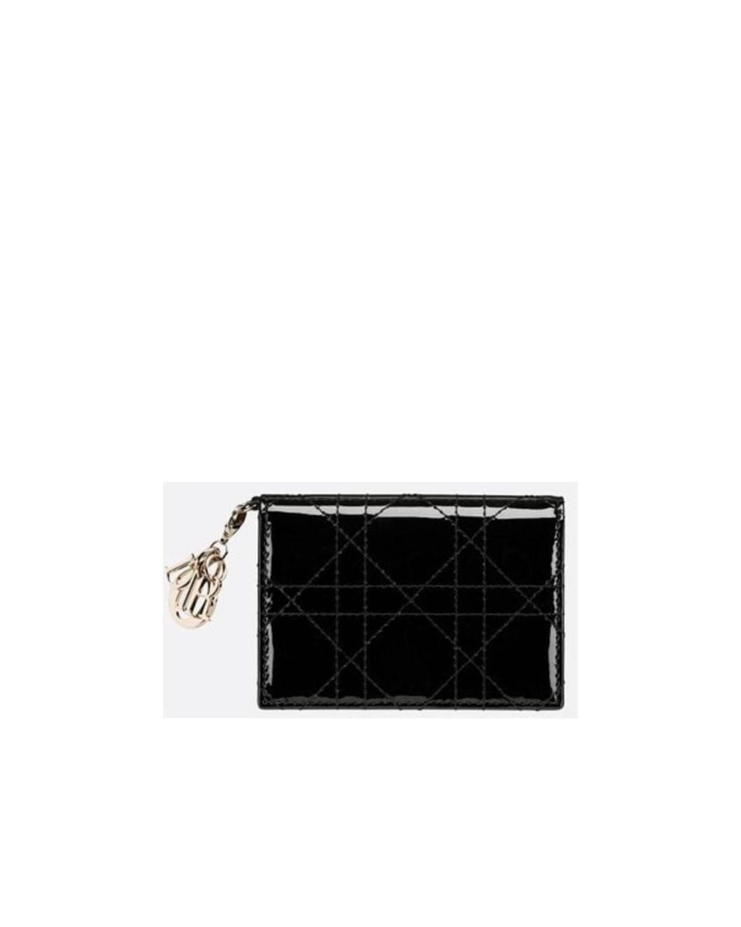 Dior Black Lady Bloom Card Holder
