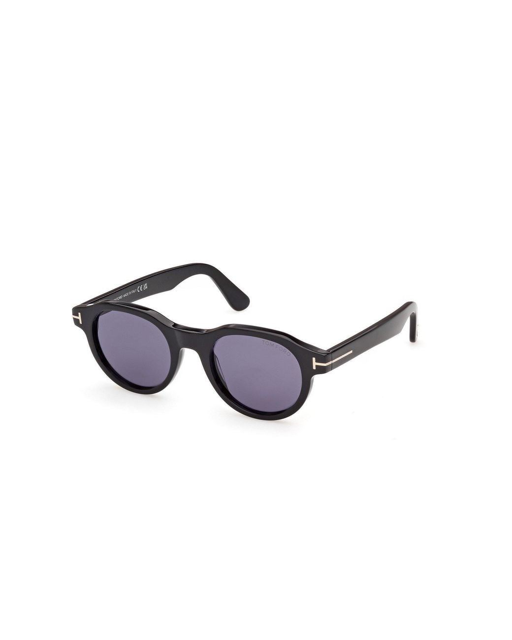 Tom Ford White Round-Framed Sunglasses for men