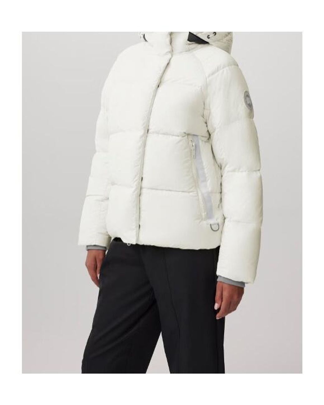 Canada Goose White Junction Quilted Hooded Parka