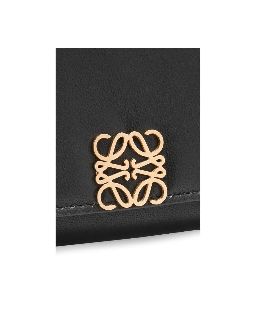 Loewe Black Puffer Anagram Trifold Wallet