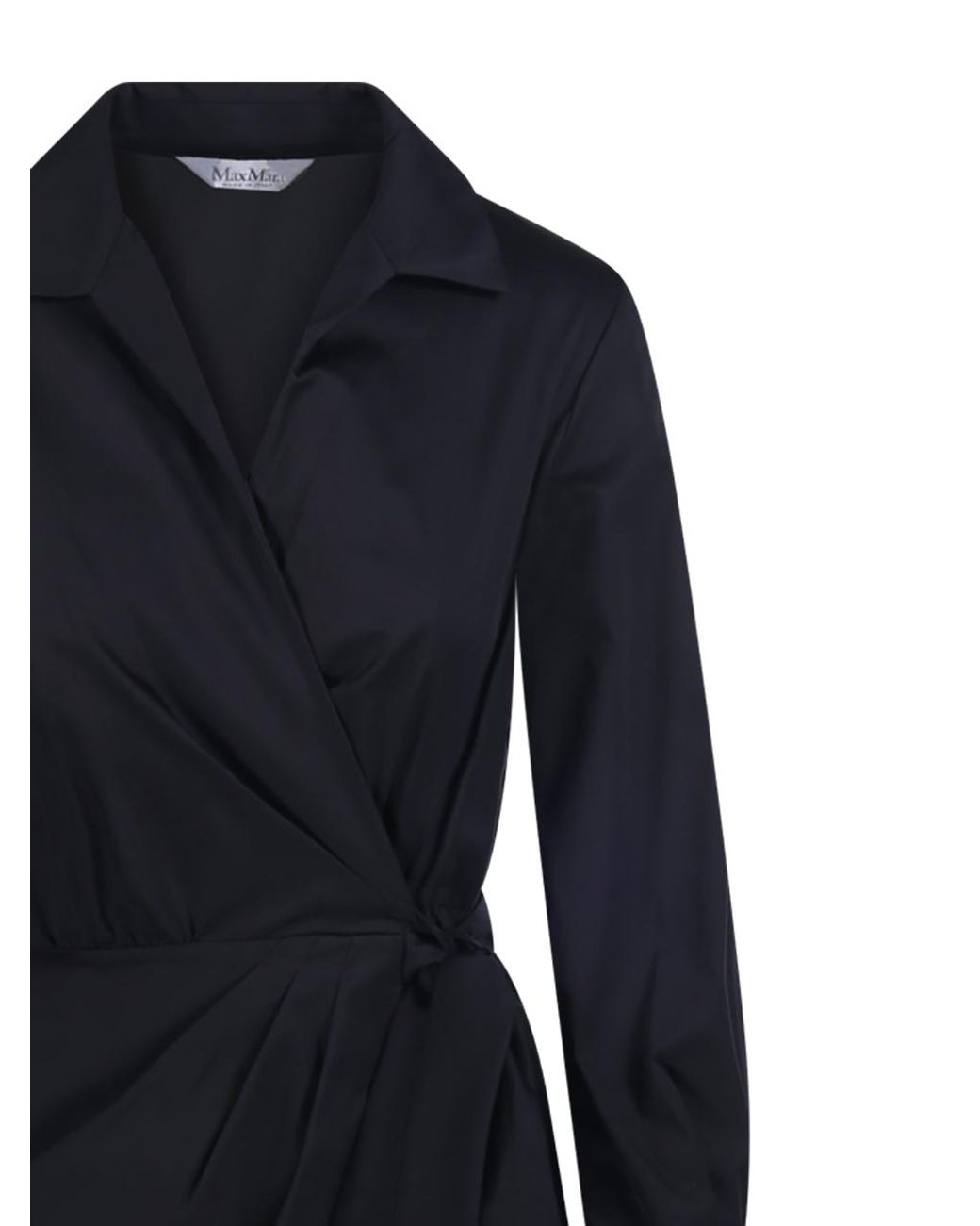 Max Mara Blue Mxmottelia Belted Wrap Dress