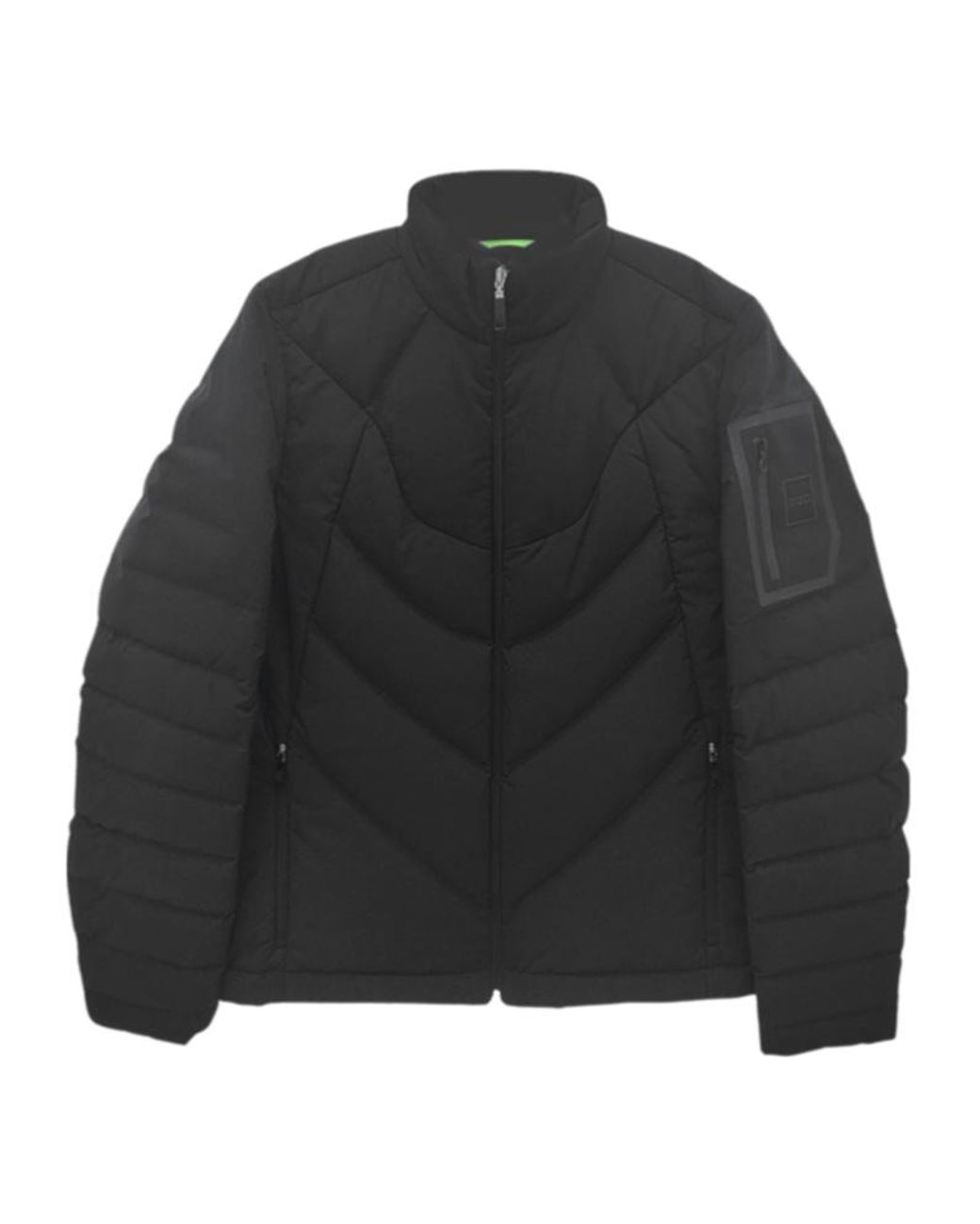 Boss Black Quilted Padded Jacket for men