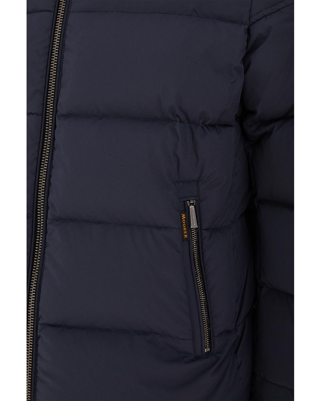 Moorer Blue Brett-Skt Bomber Jacket for men