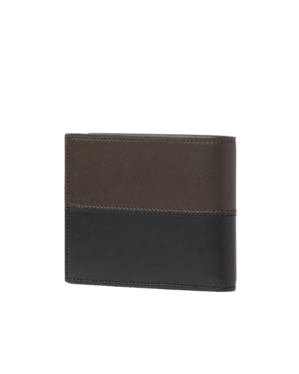 Fendi Black Ff Double Bi-Fold Wallet for men