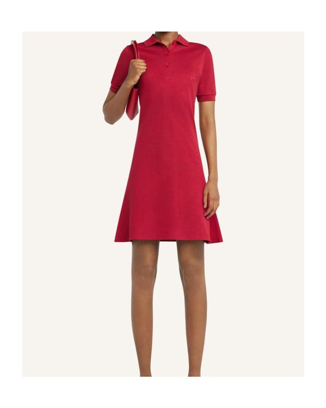 Courreges Red Courrèges Mini Piqué Polo Dress