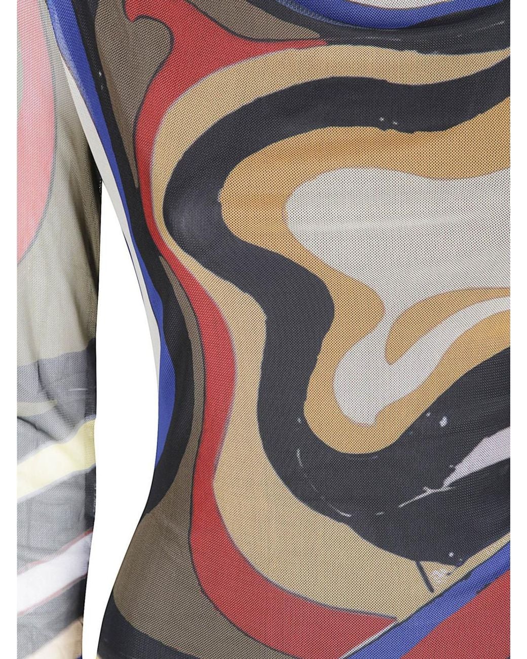 OTTOLINGER White Printed Mesh Maxi Dress