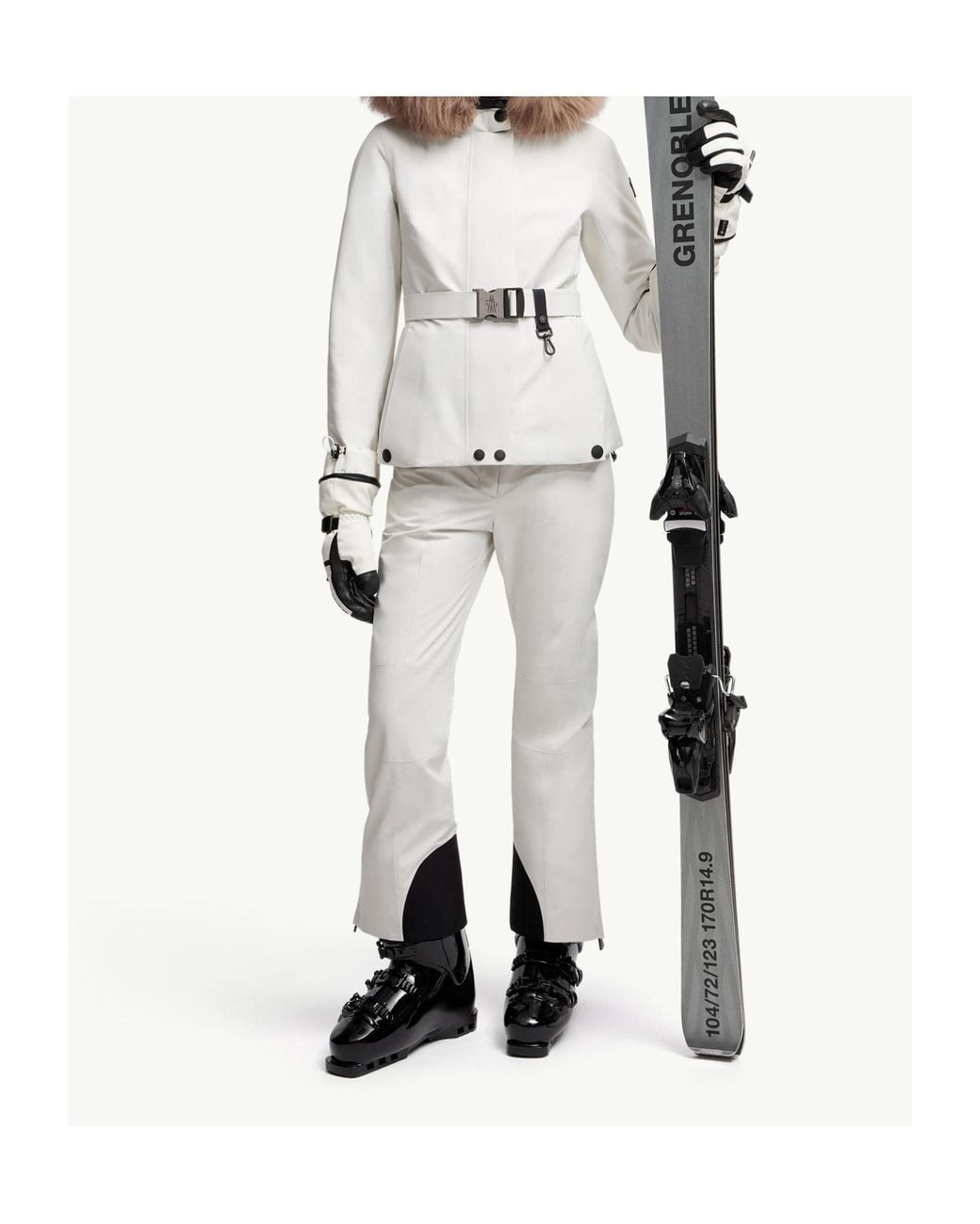 Moncler White Gore-Tex Ski Pants