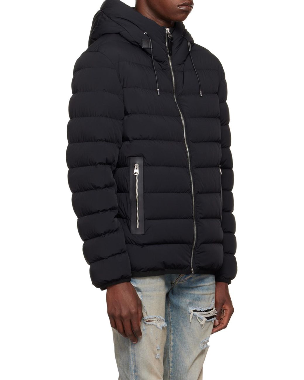Mackage Black Padded Hooded Down Jacket for men