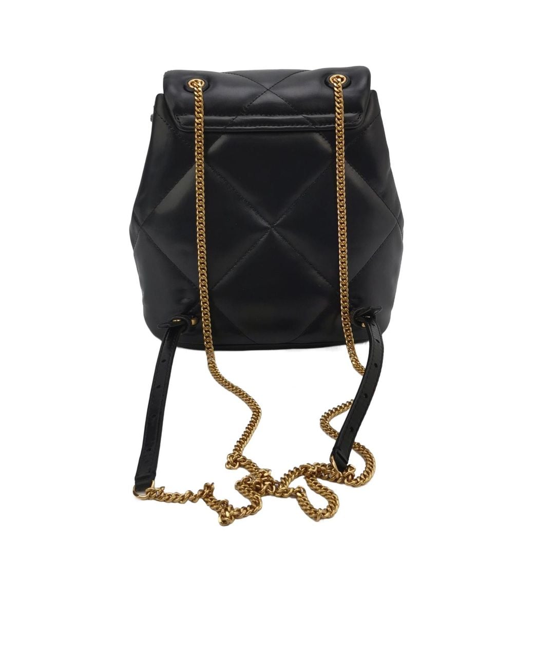 Tory Burch Black Kira Logo Plaque Mini Backpack