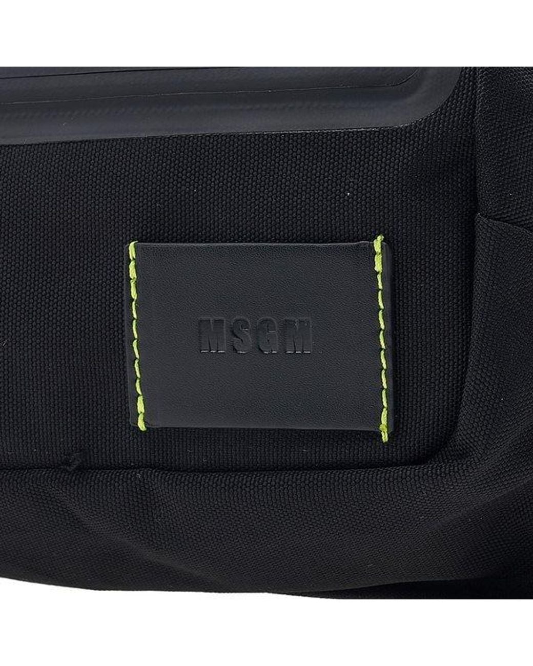 MSGM Black Zippered Waist Pack