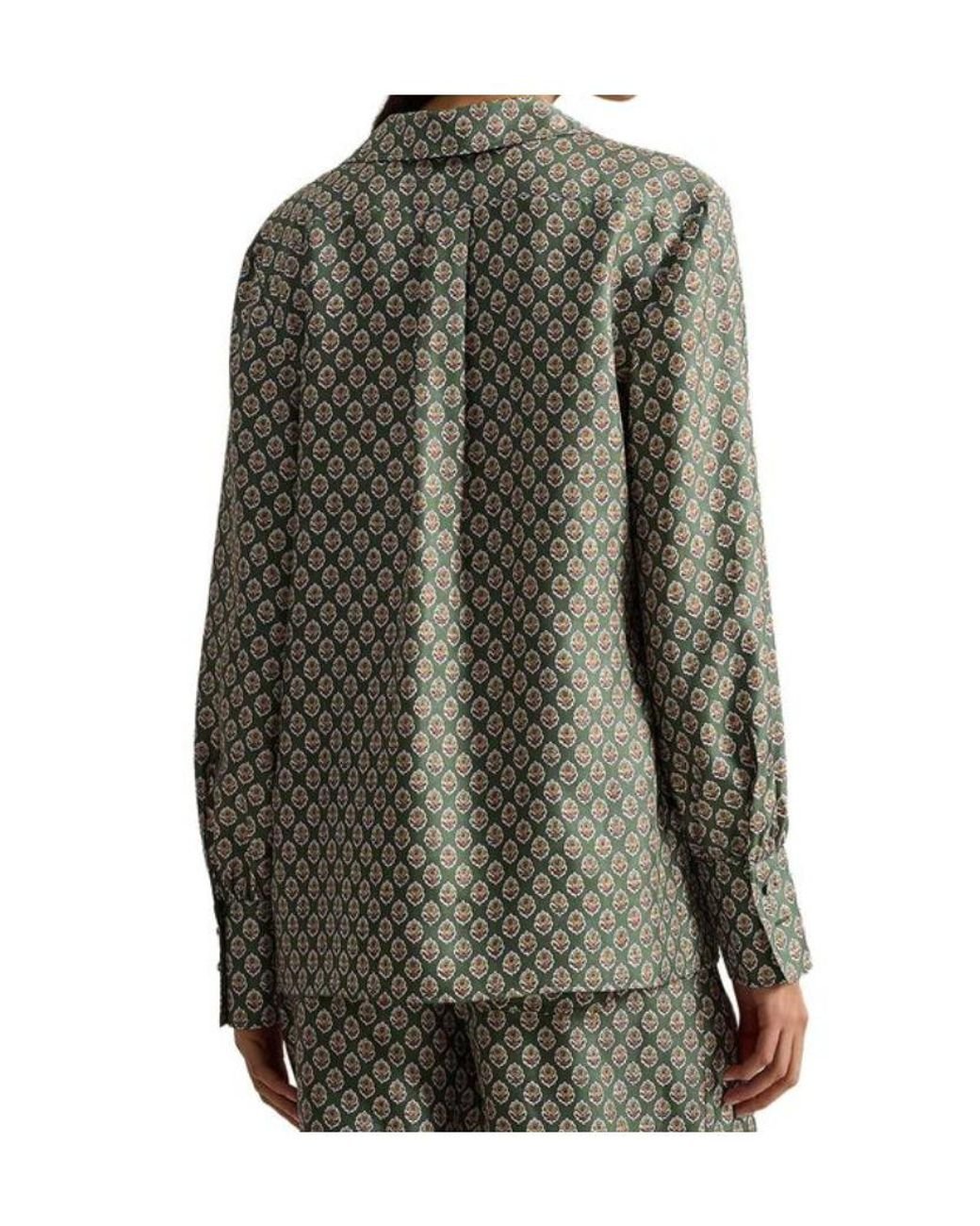 Polo Ralph Lauren Gray Jacquard Long-Sleeved Shirt