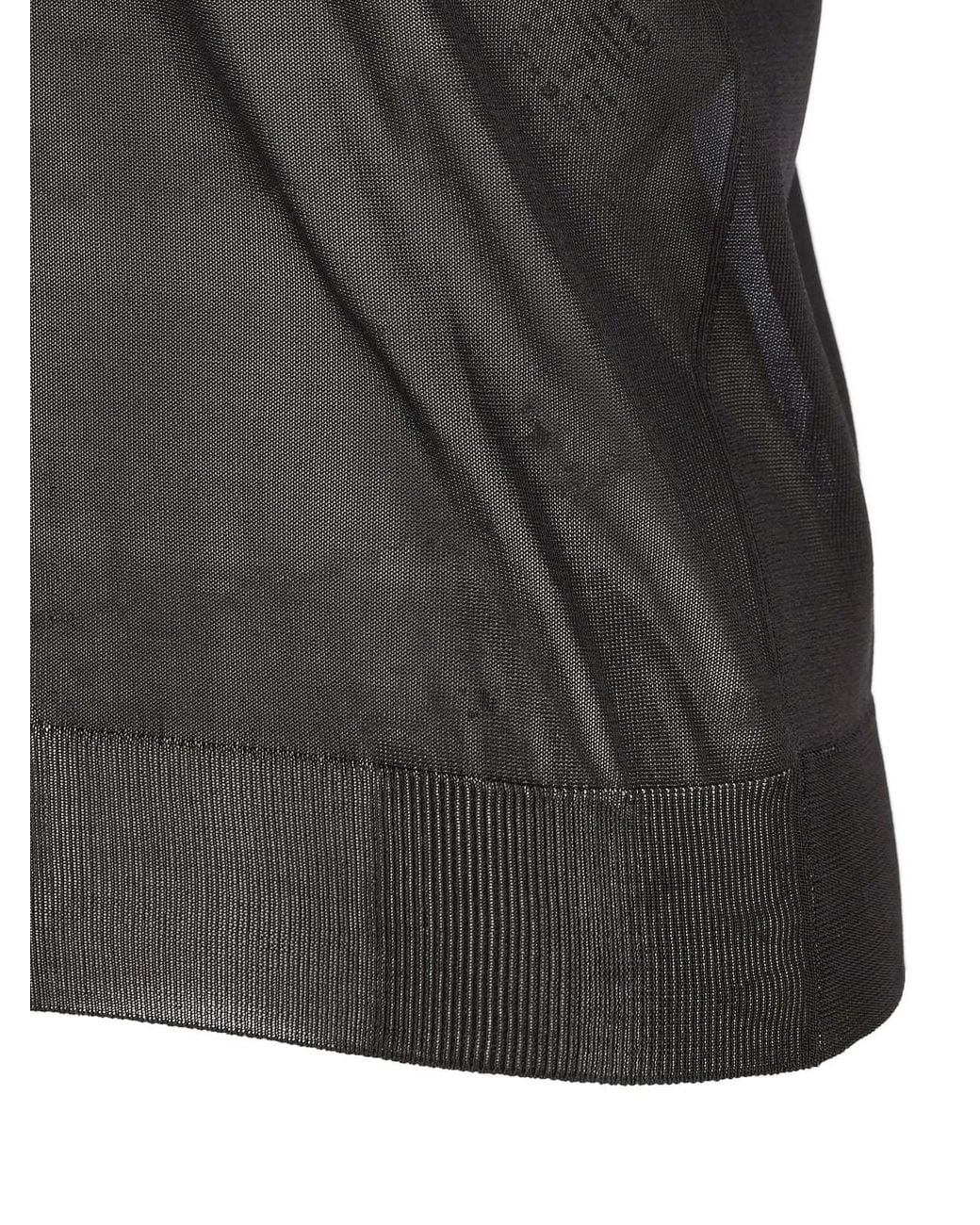 Fendi Black V-Neck Sleeveless Jumper