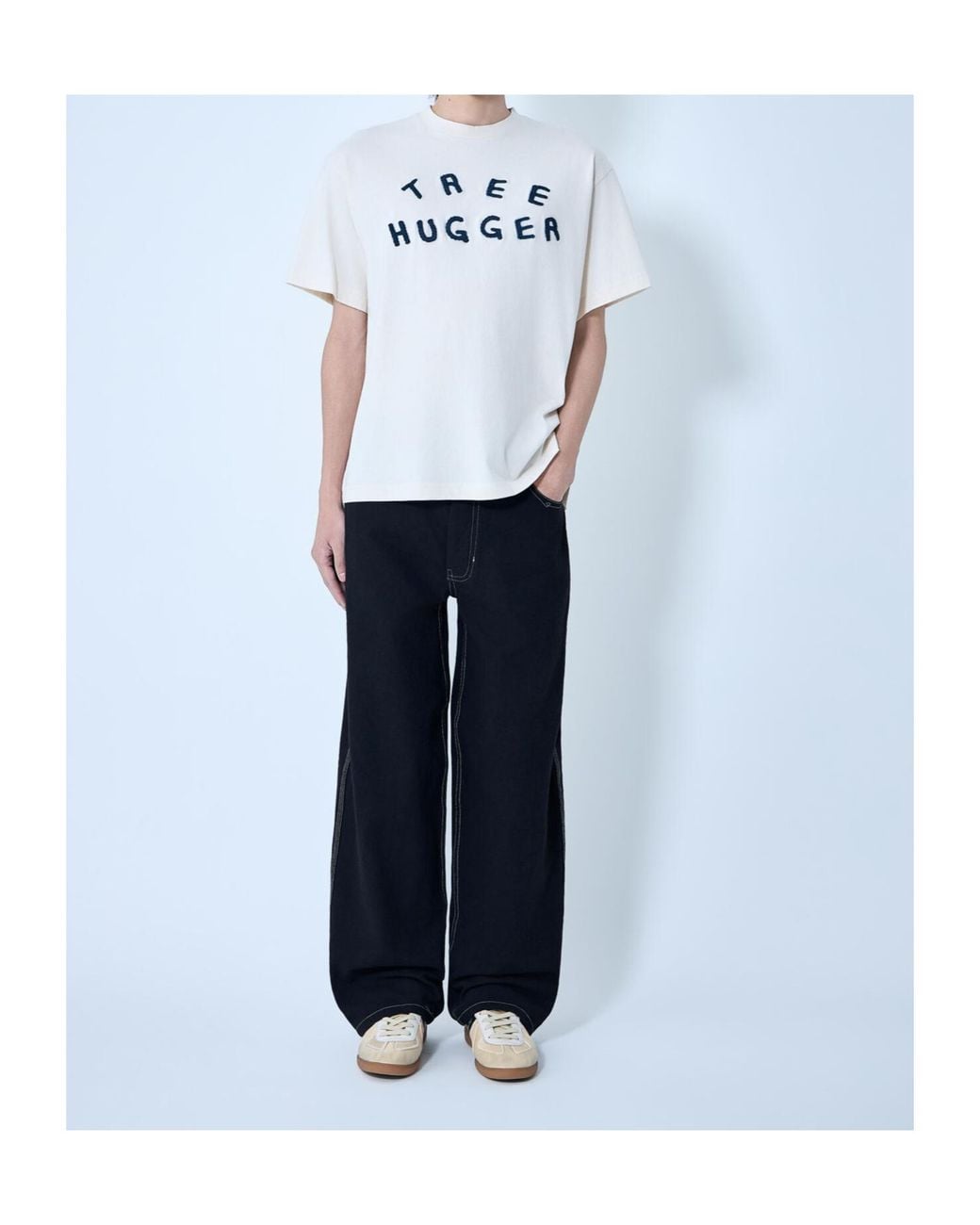 STORY mfg. Blue Poetry Wide-Leg Jeans for men