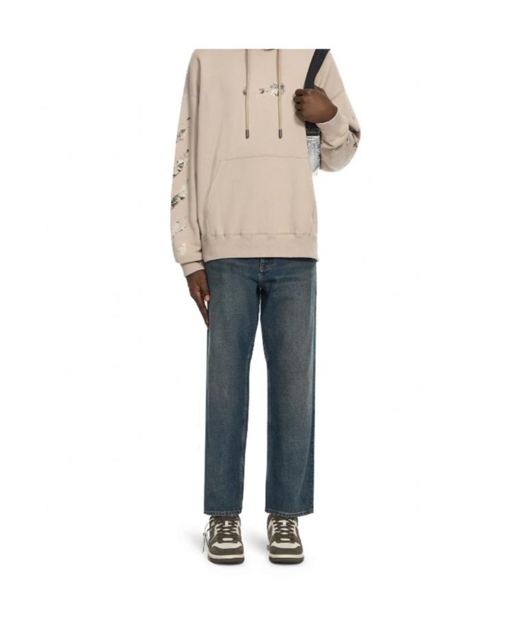 Off-White c/o Virgil Abloh Blue Logo-Patch Jeans for men