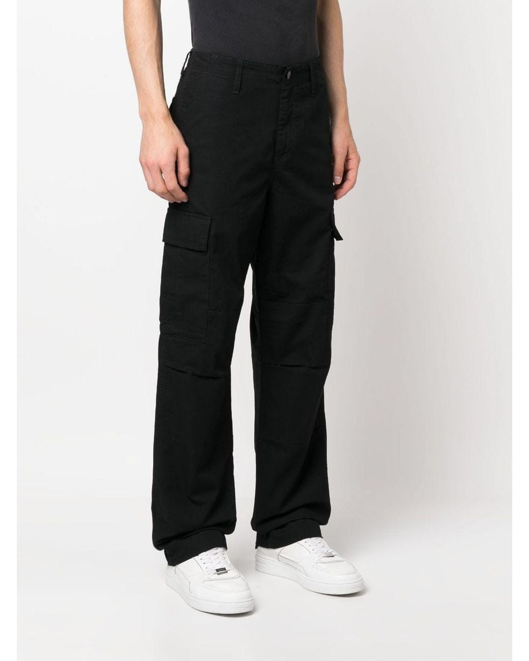 Carhartt Black Main Cargo Trousers for men