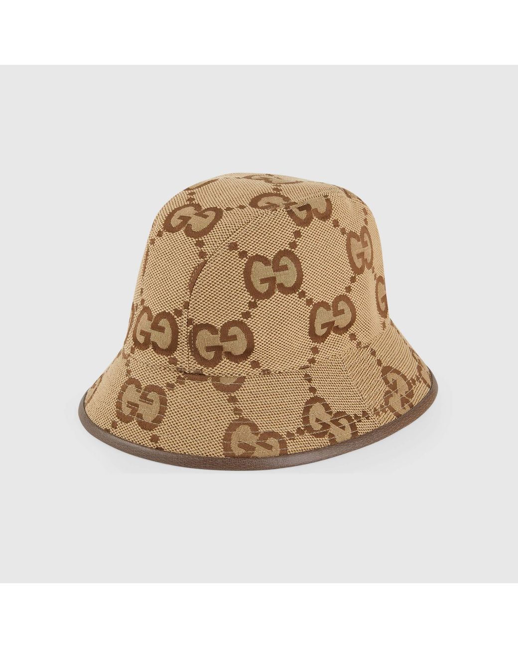Gucci Natural Gg Supreme Wide Brim Bucket Hat for men