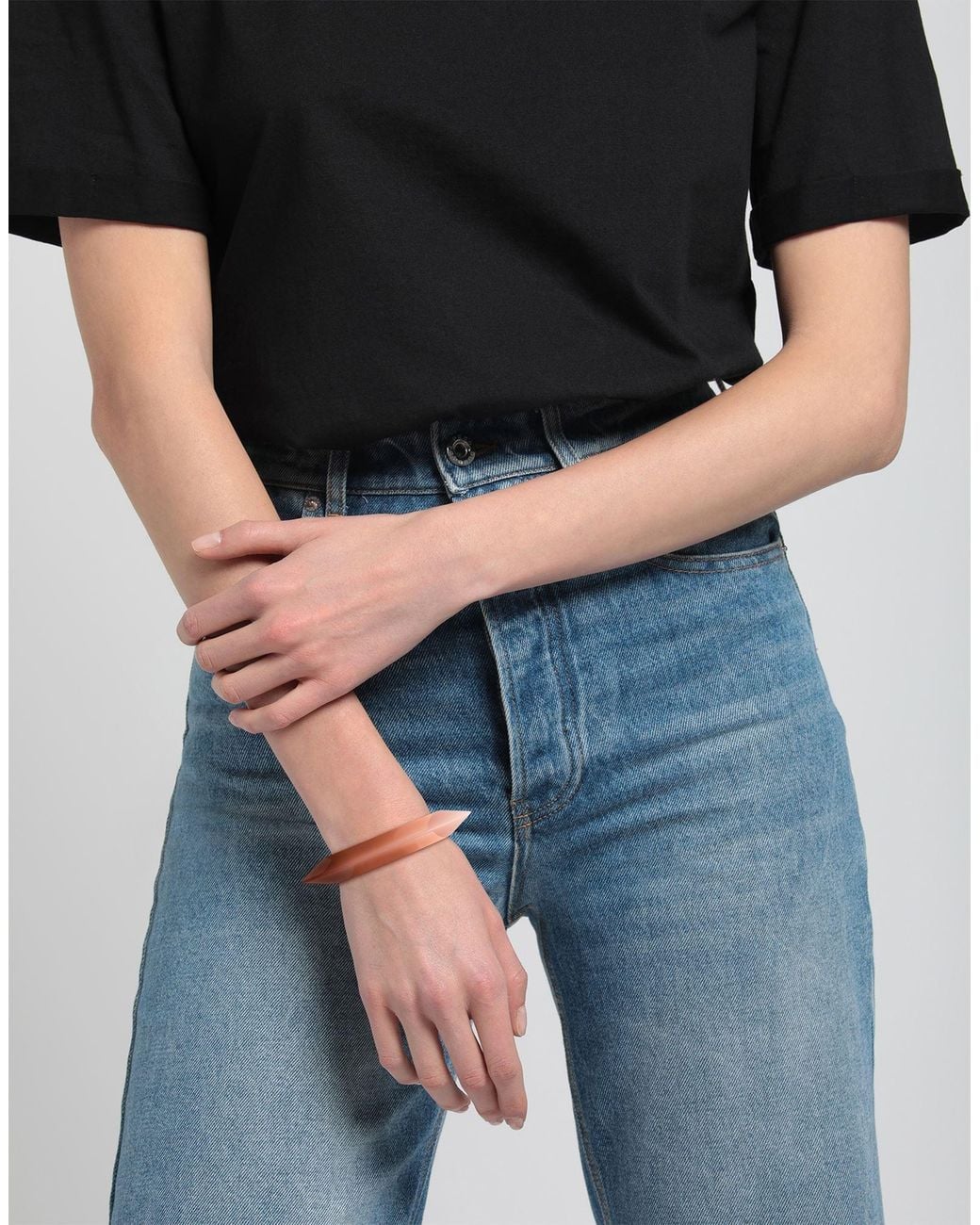 Saint Laurent Pink Minimalist Design Bangle