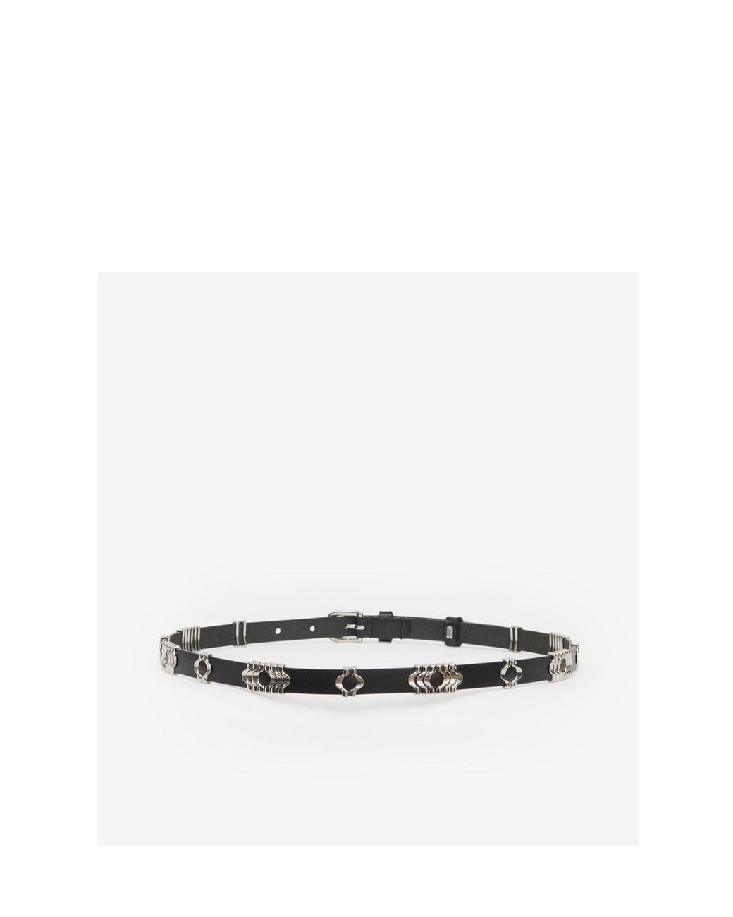 Isabel Marant White Odena Calfskin Belt