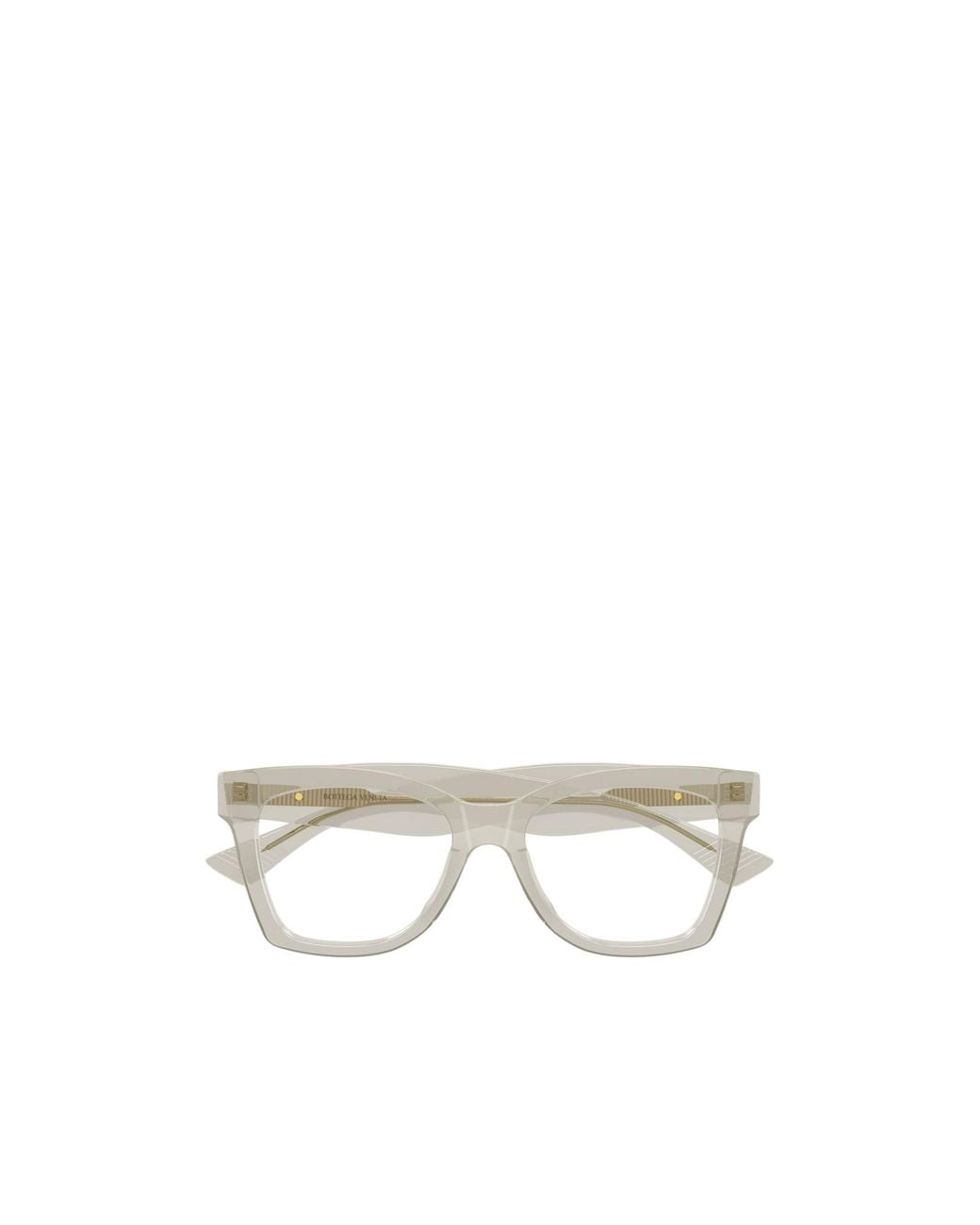 Bottega Veneta White Eyewear Butterfly Frame Glasses