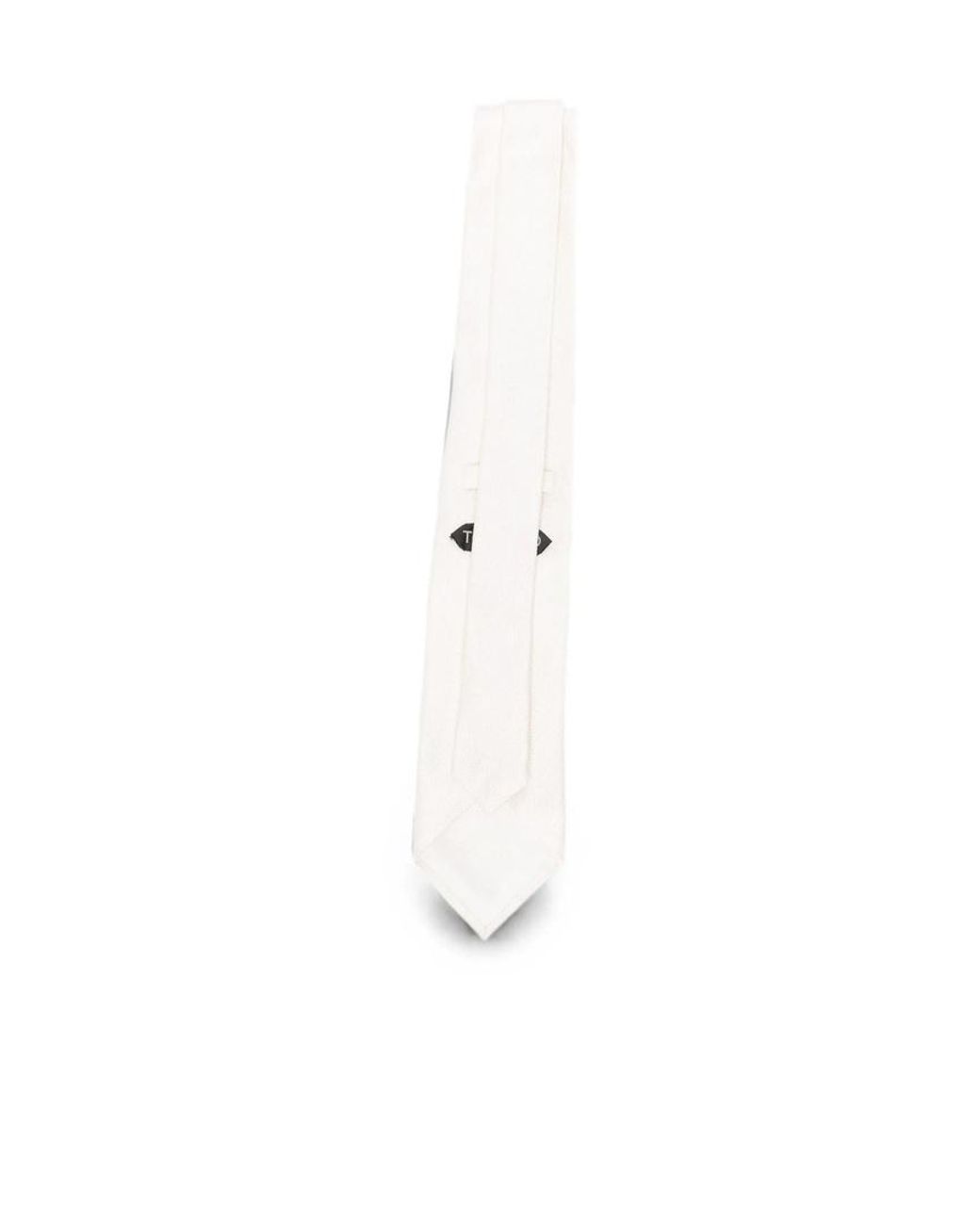 Tom Ford White Pointed-Tip Tie for men