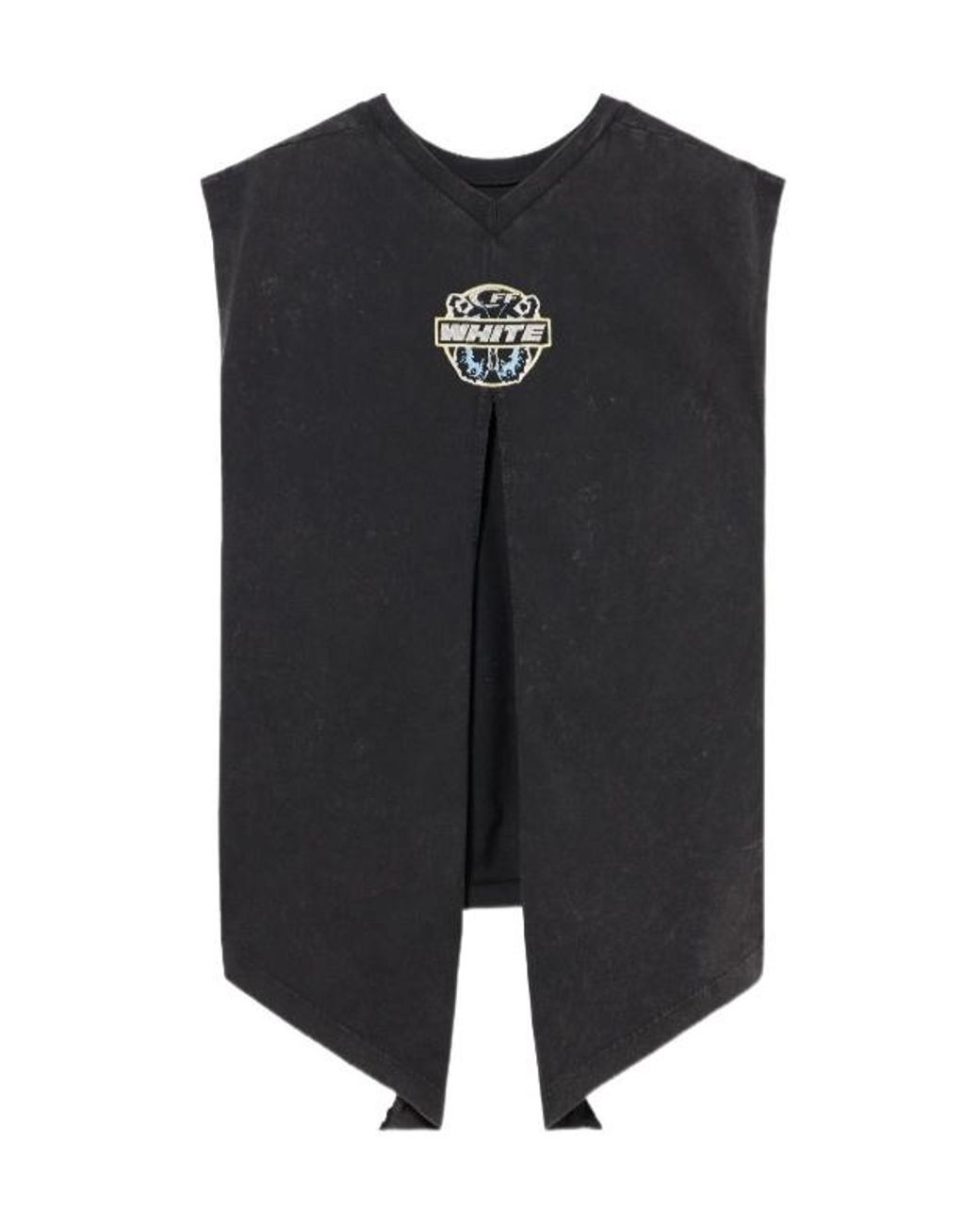 Off-White c/o Virgil Abloh Black Butterfly Patch Open Back Top