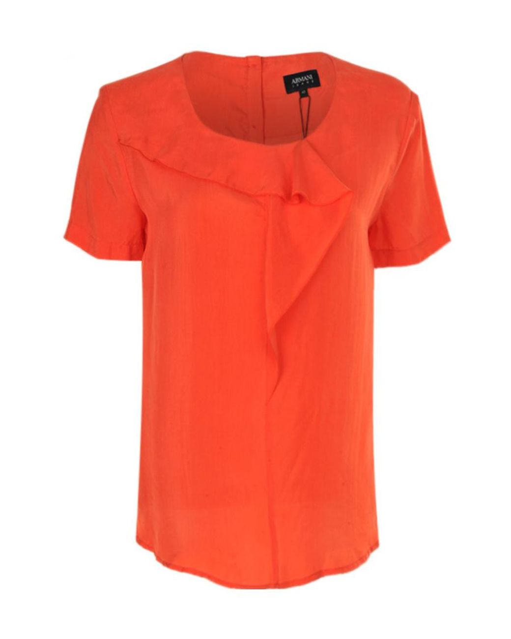 Armani Jeans Orange Logo Blouse