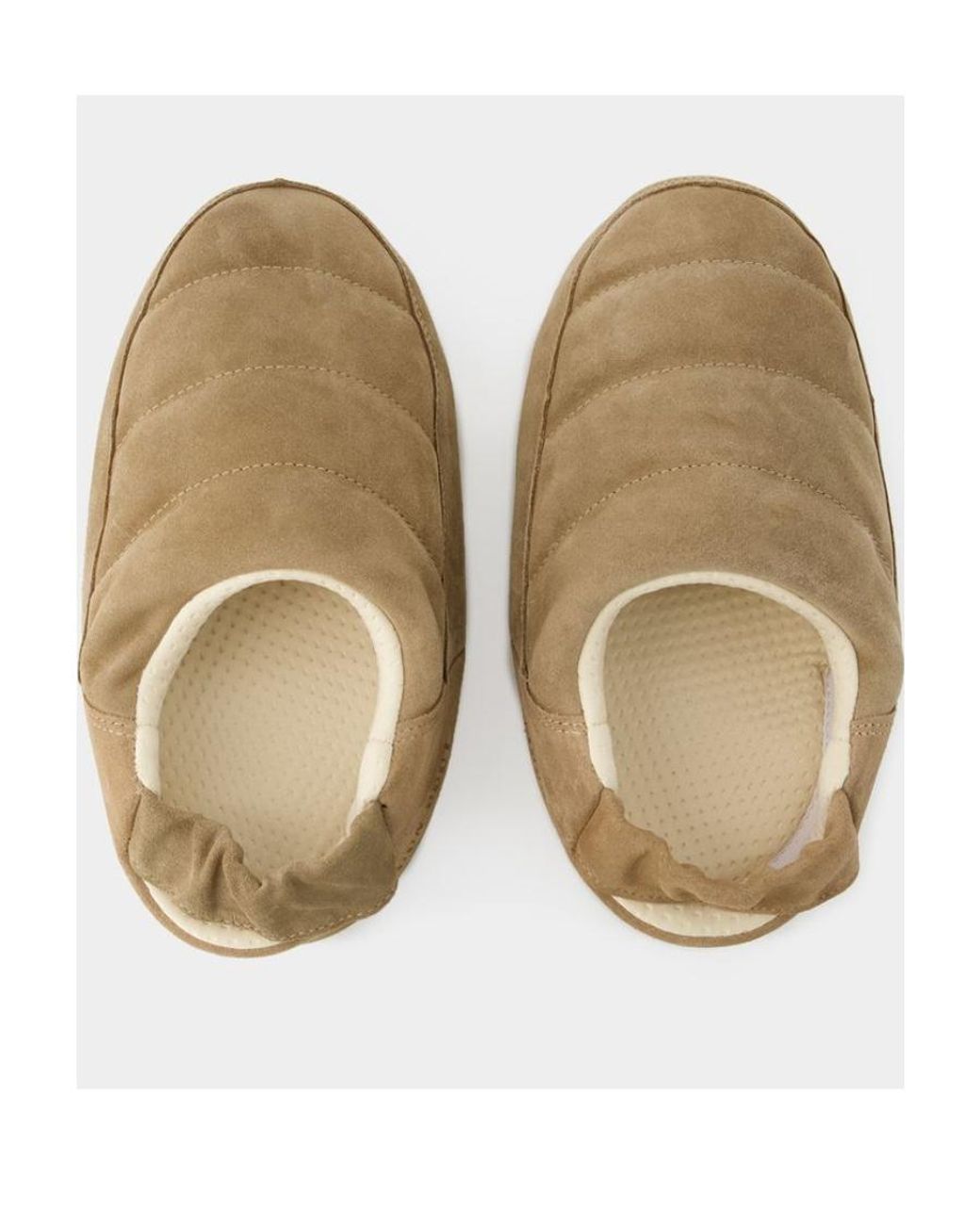 Moon Boot Natural Round-Toe Slip-On Slippers