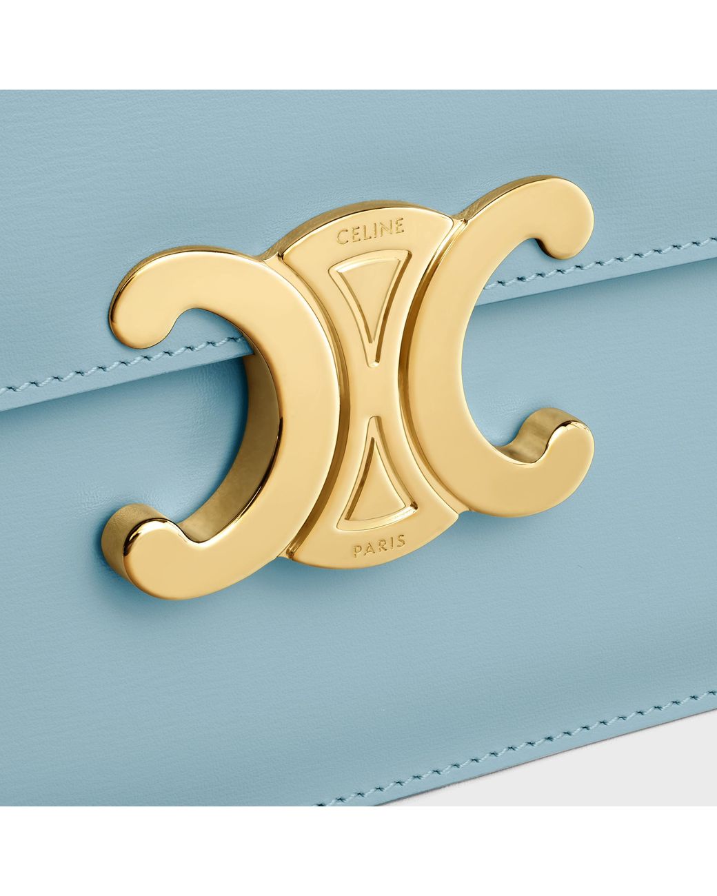 Céline Blue Clutch Soir Triomphe