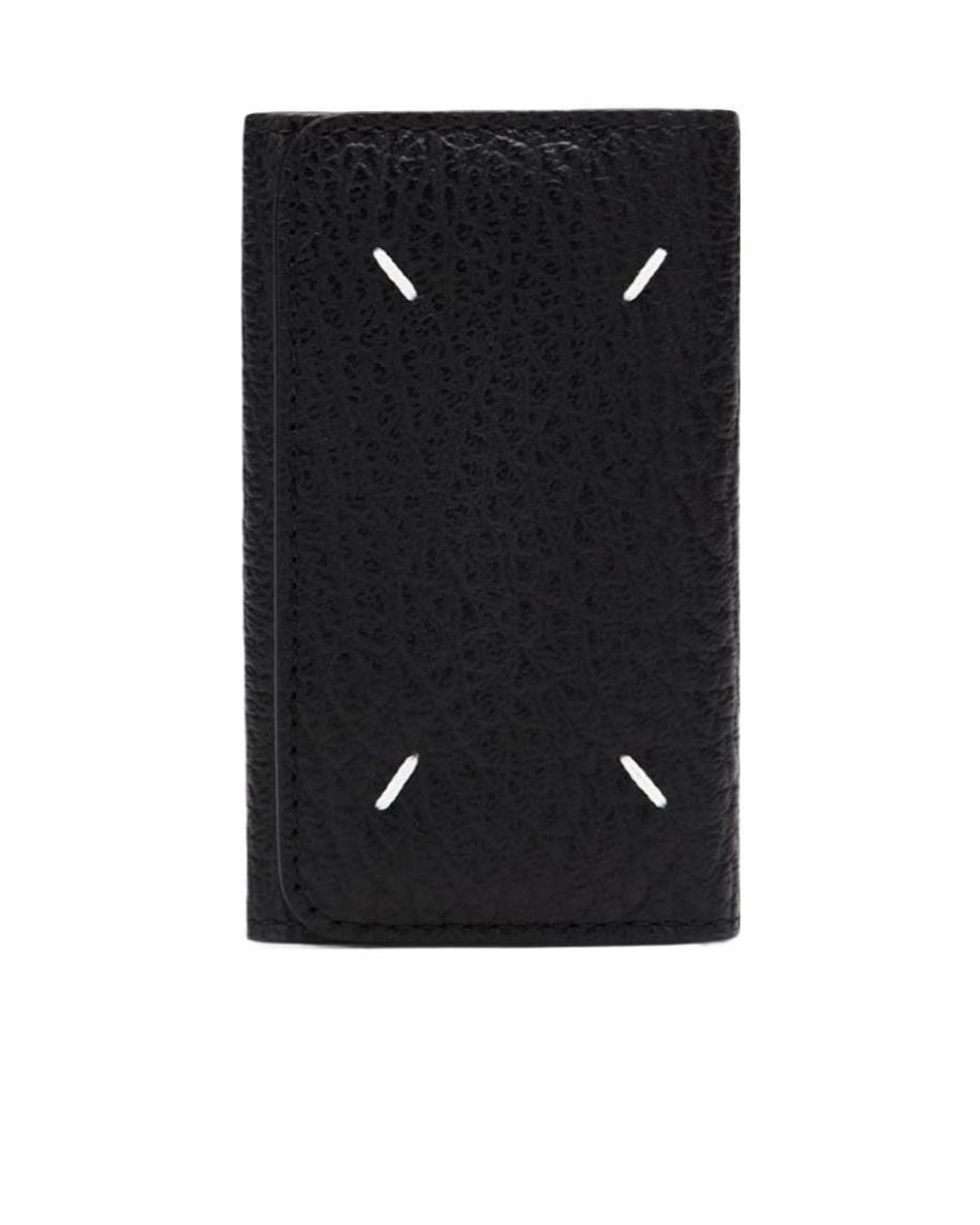 Maison Margiela Stitching Key Case Keyring in Black | Lyst UK
