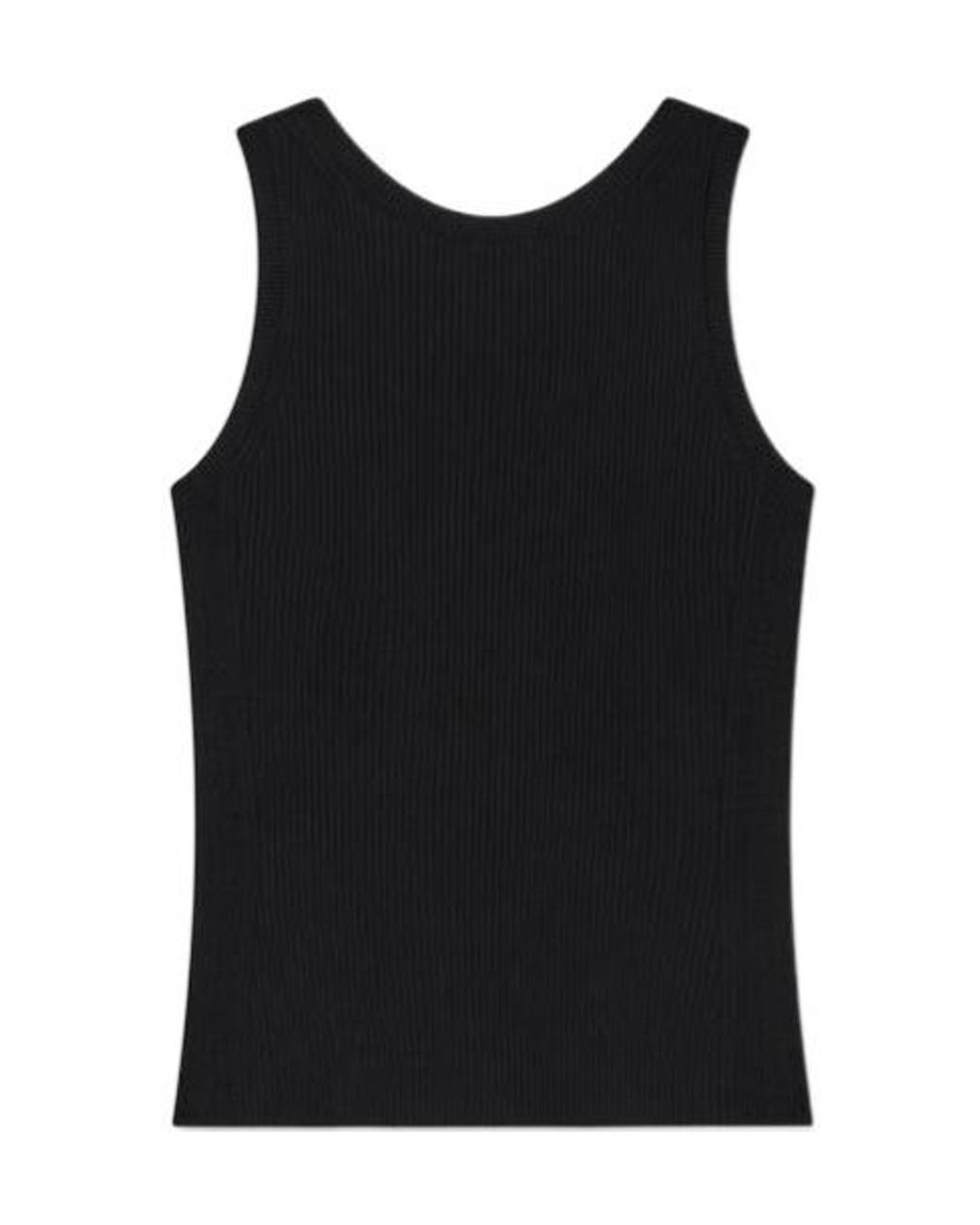 KENZO Black Boke Flower 2.0 Embroidered Rib Tank Top