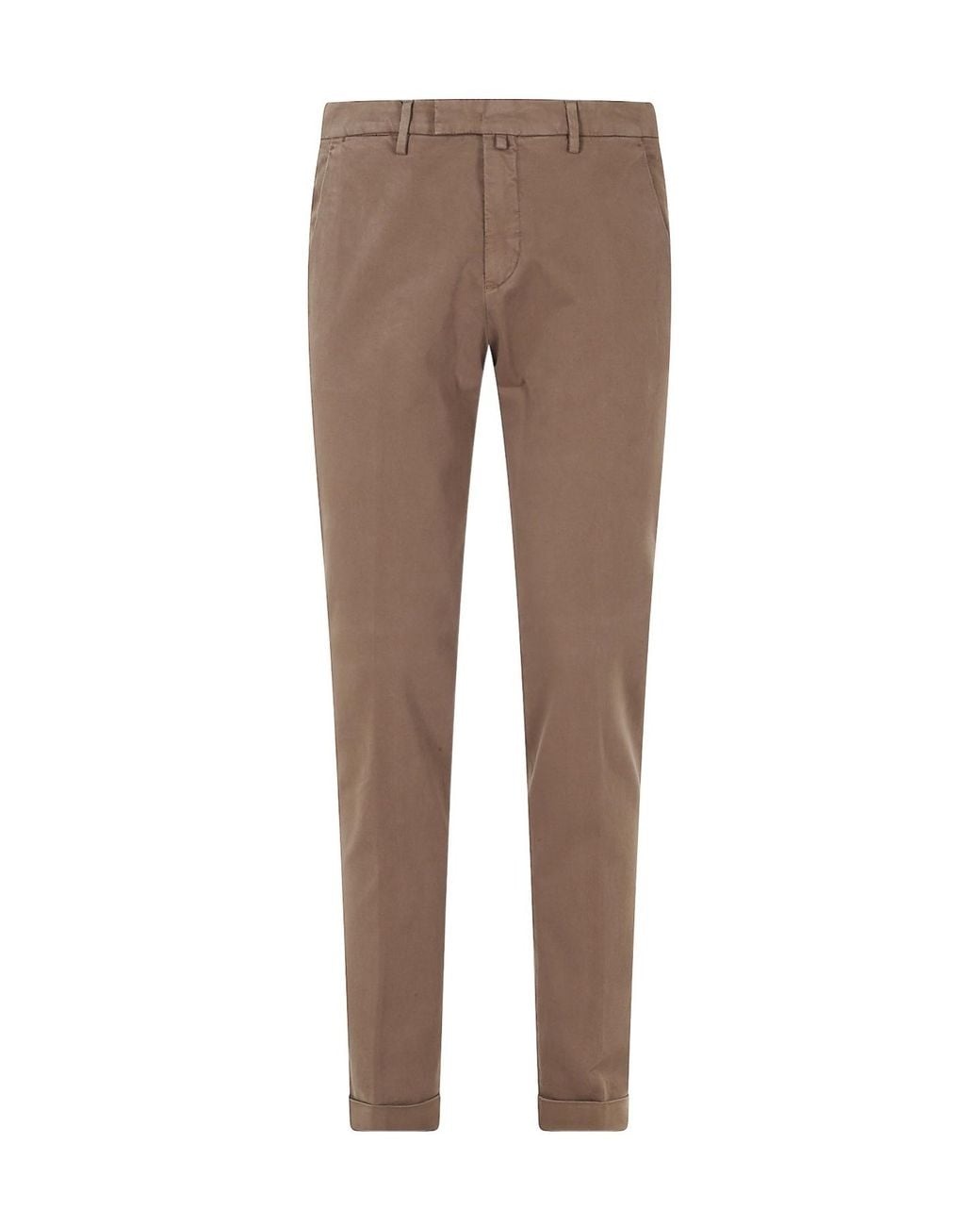 Briglia 1949 Brown Casual Trousers With Belt Loops for men