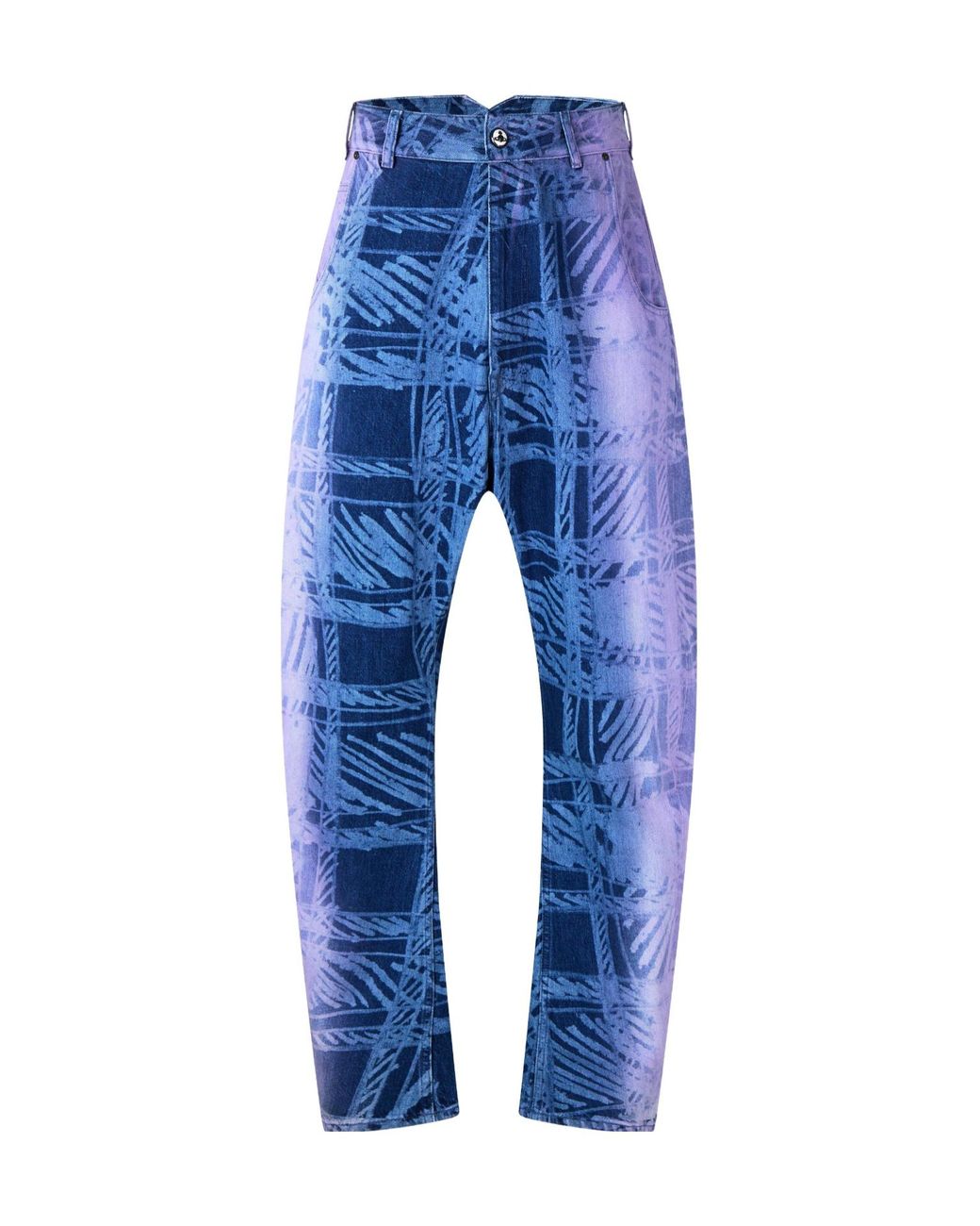 Vivienne Westwood Blue High-Waisted Straight Leg Denim Pants for men