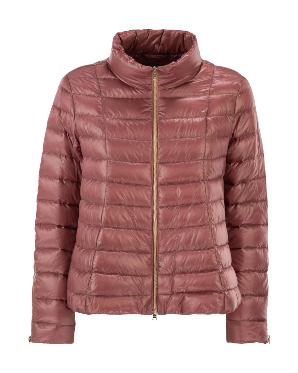 Herno Satin Quilted Flared Down Jacket