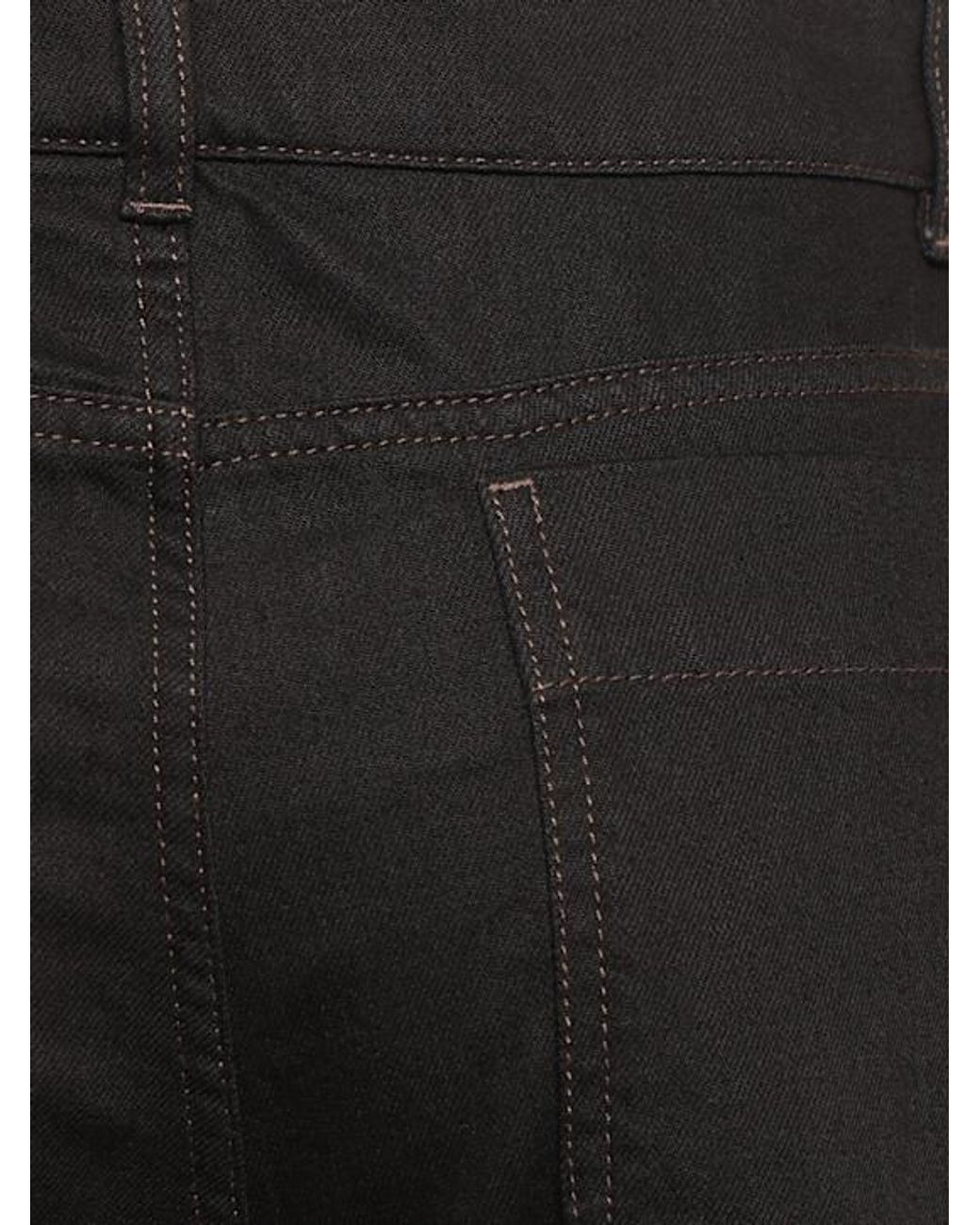 Lemaire Black Denim High Waisted Curved Jeans