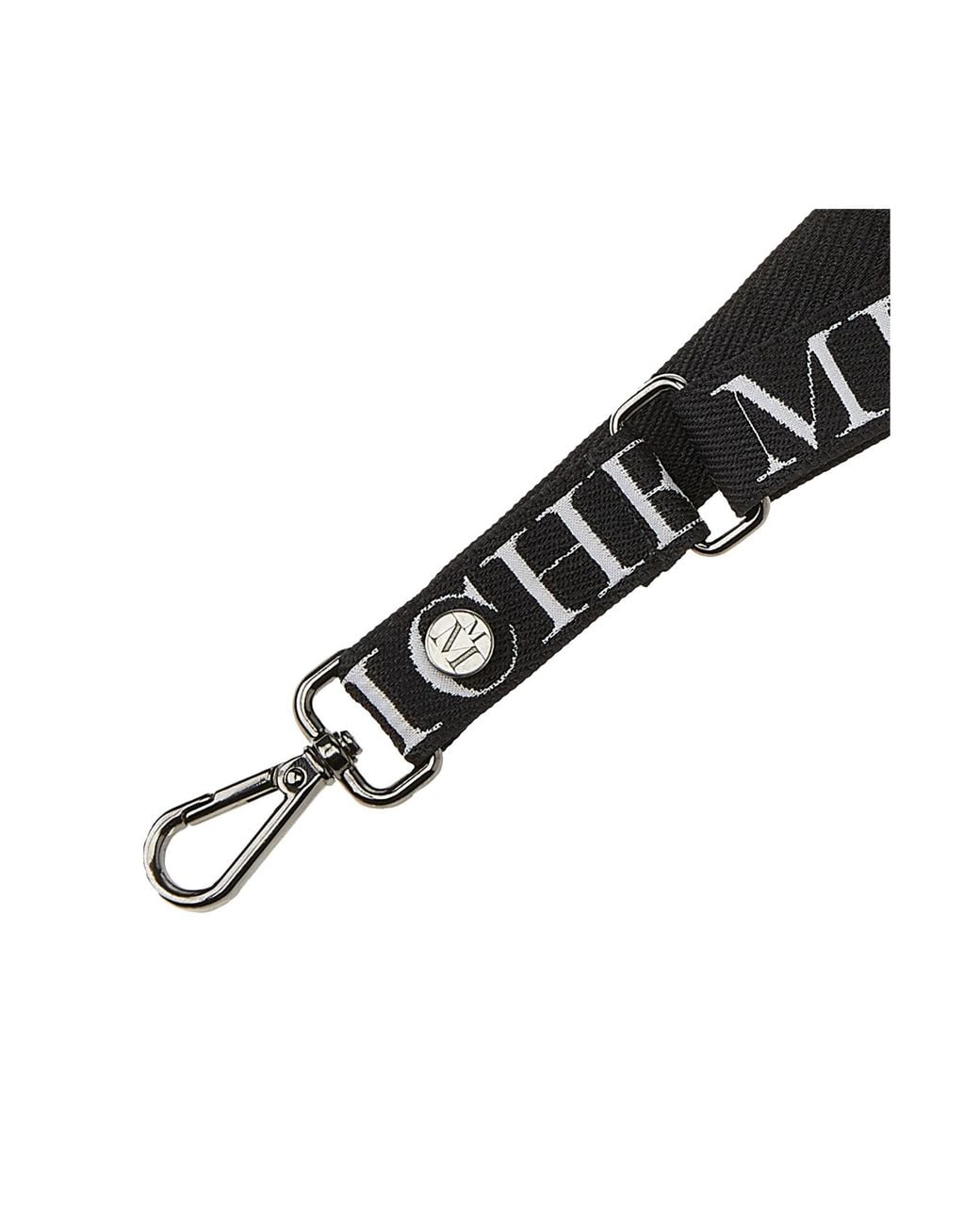 Maison Michel Metallic Martine Logo Shoulder Strap