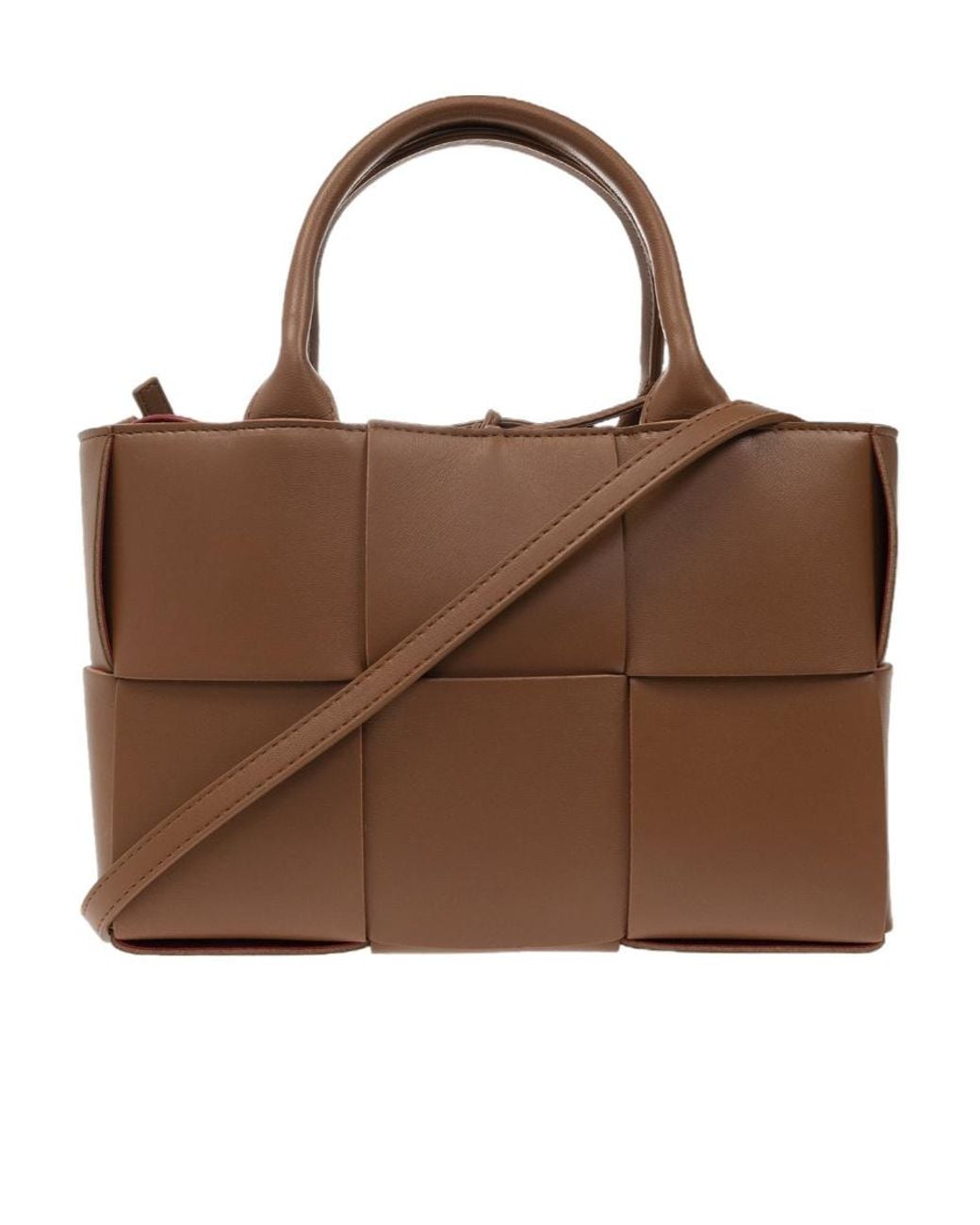 Bottega Veneta Brown Arco Mini Shopper Bag