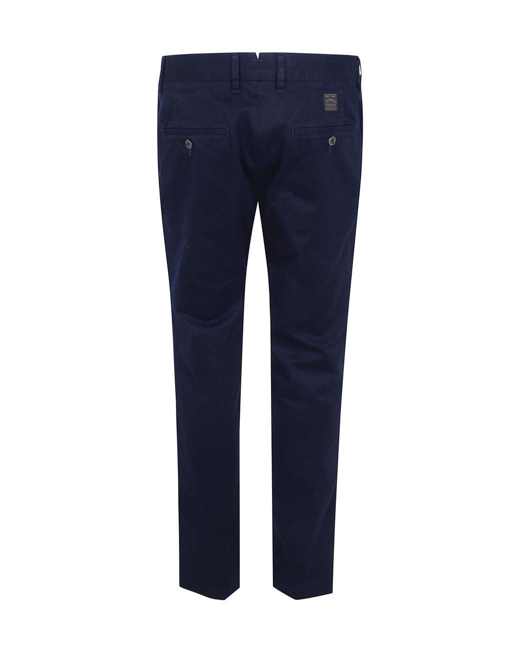Incotex Blue Cotton Chino Trousers for men