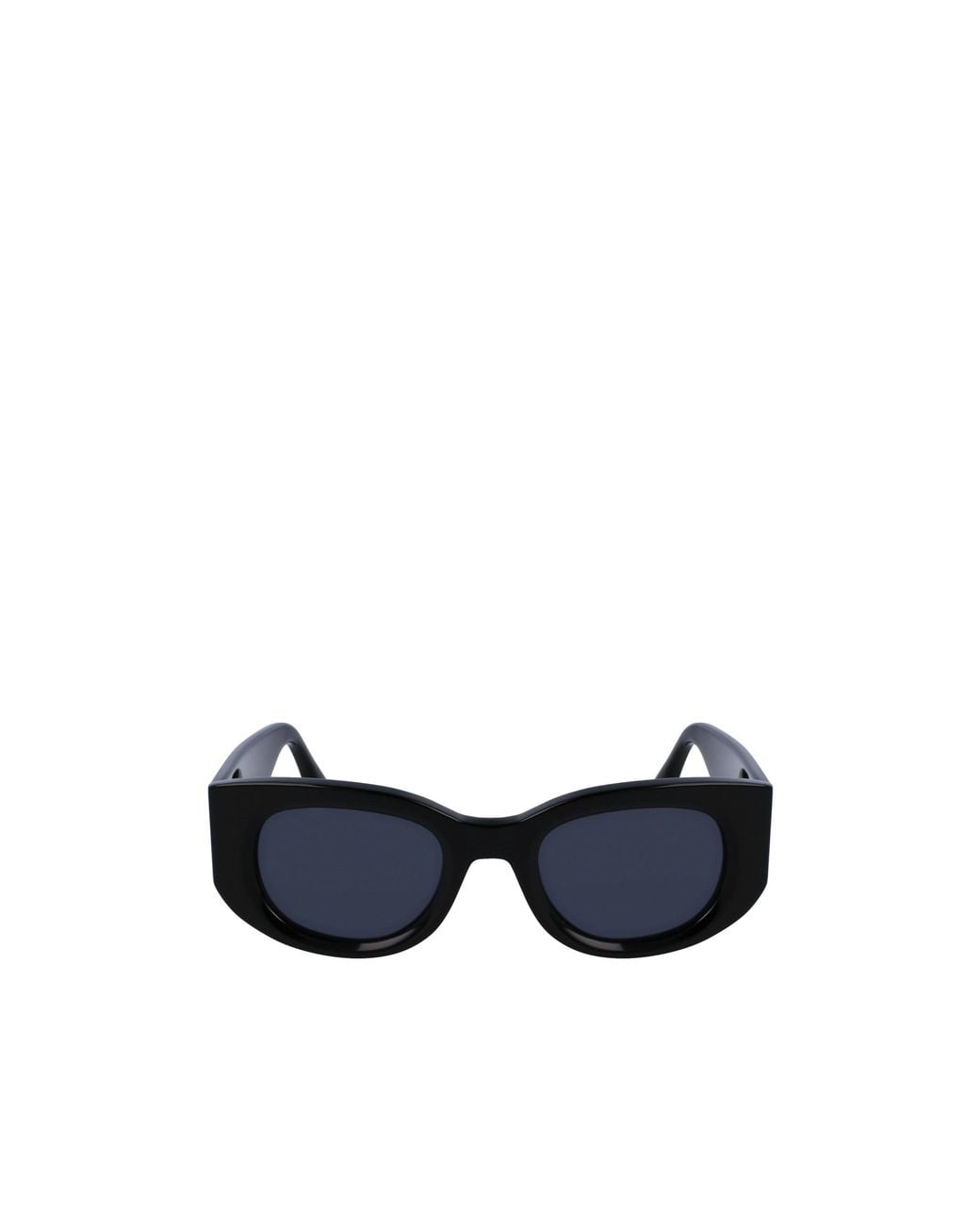 Victoria Beckham Blue Oval Frame Sunglasses