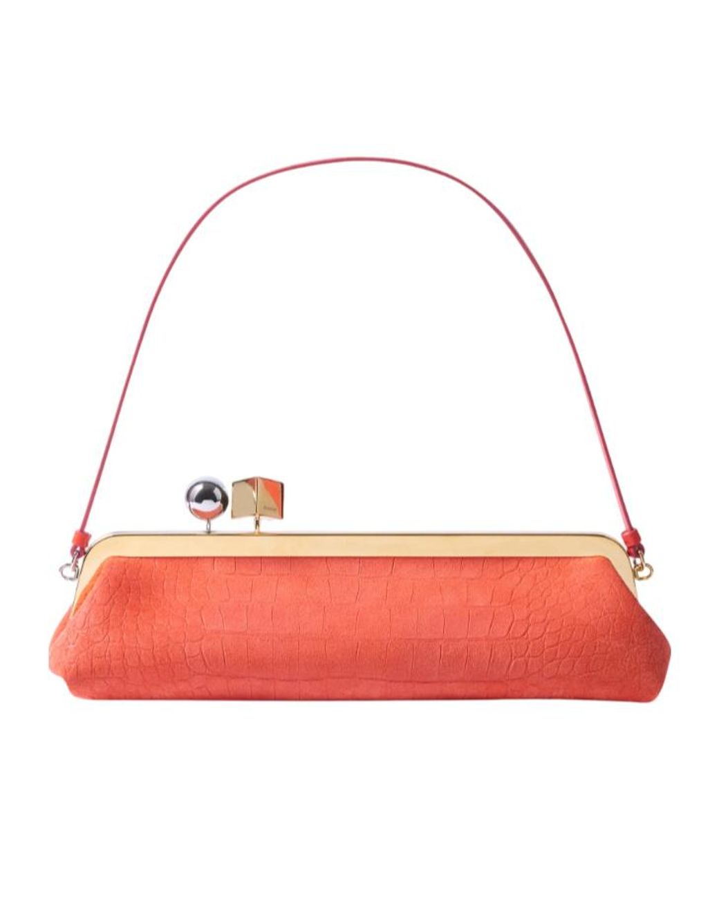 Jacquemus Red La Pochette Salon Clutch Bag
